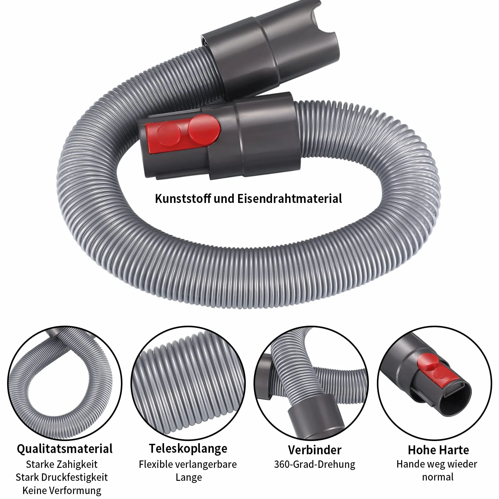 Przedłużenie węża do odkurzacza Dyson V7 V8 V10 SV10 SV11, wąż przedłużający, wąż zastępczy, akcesoria