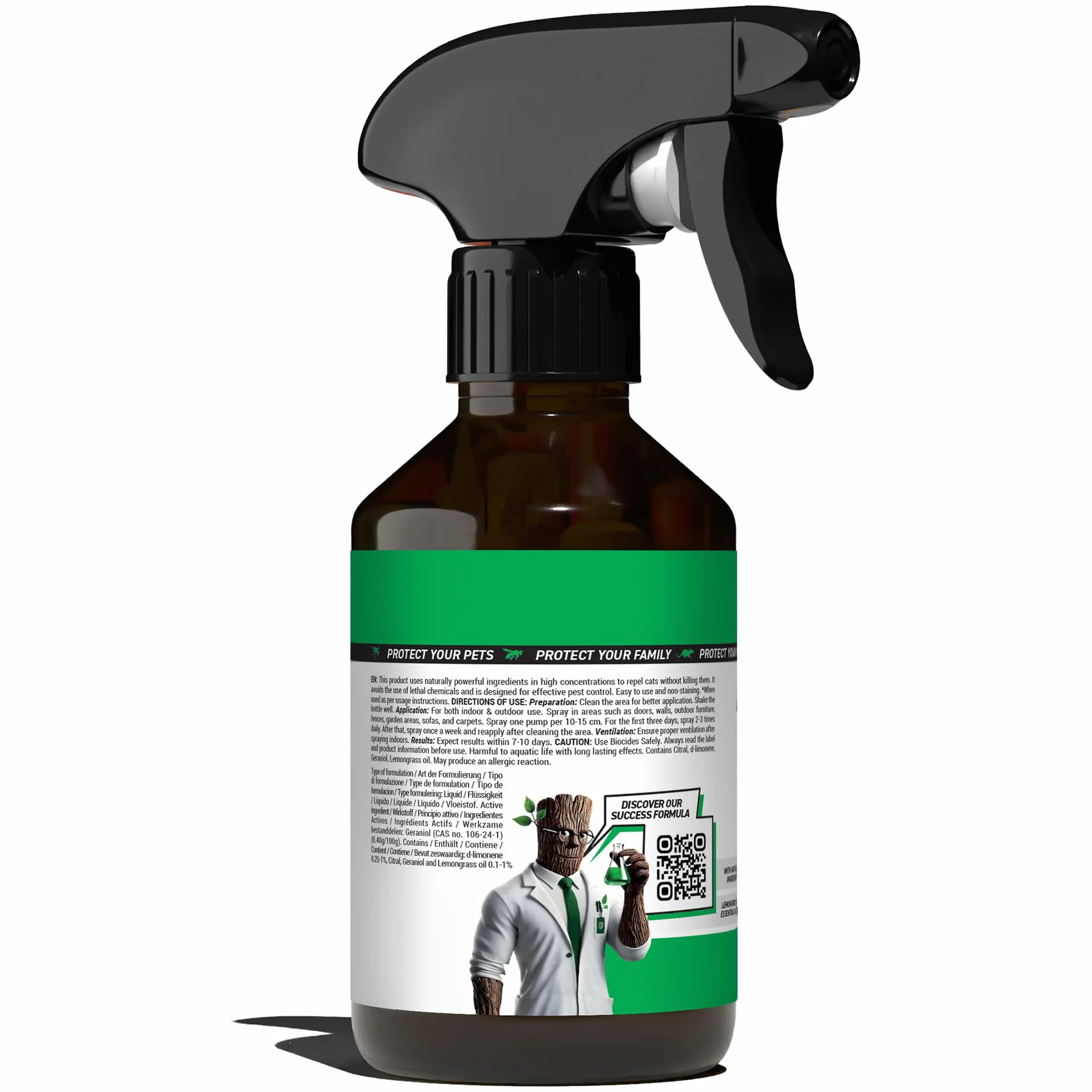 RepellShield naturalny spray dla kotów 250ml Nieplamiący z olejkami eterycznymi