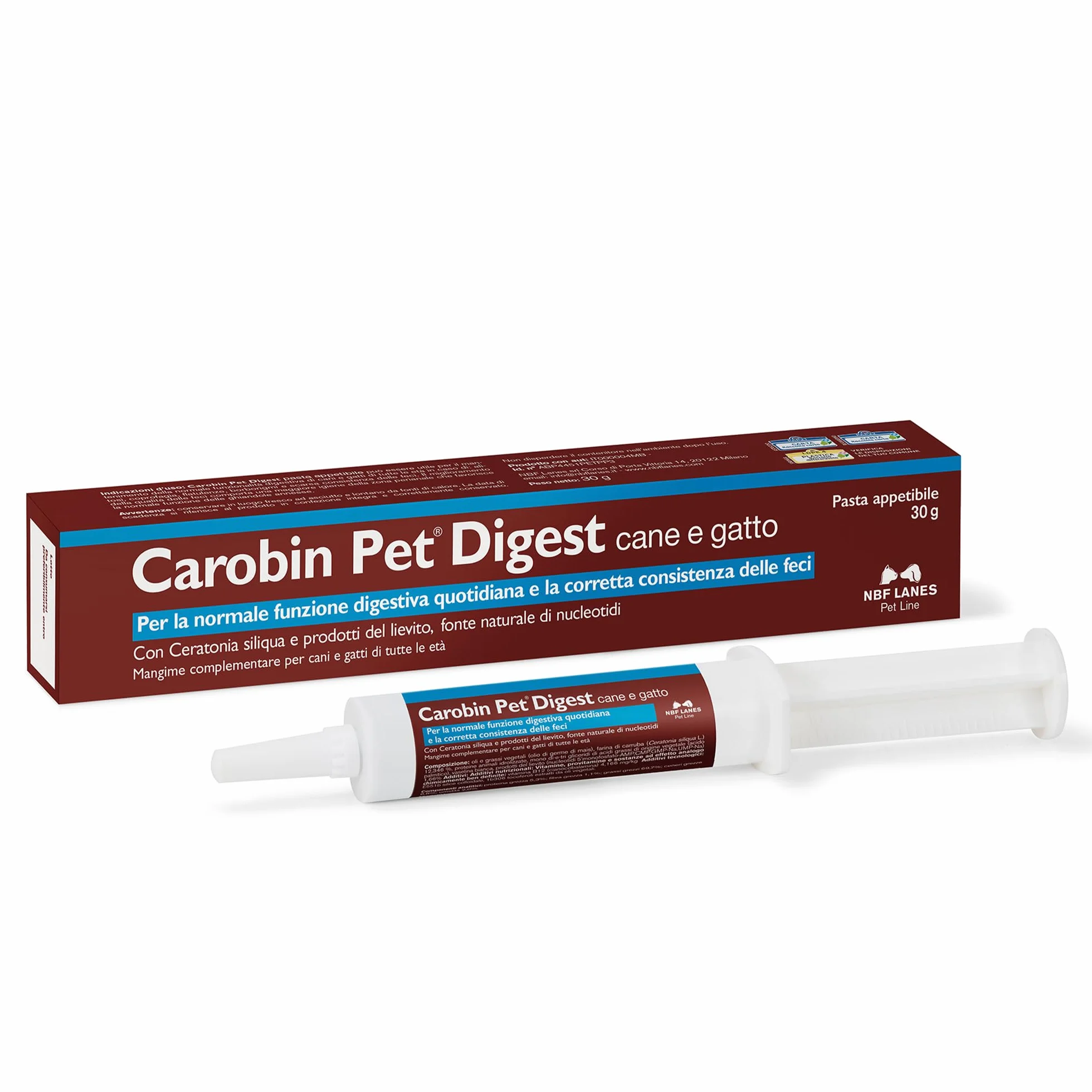 NBF Lanes Carobin Pet cane e gatto pasta 30ml