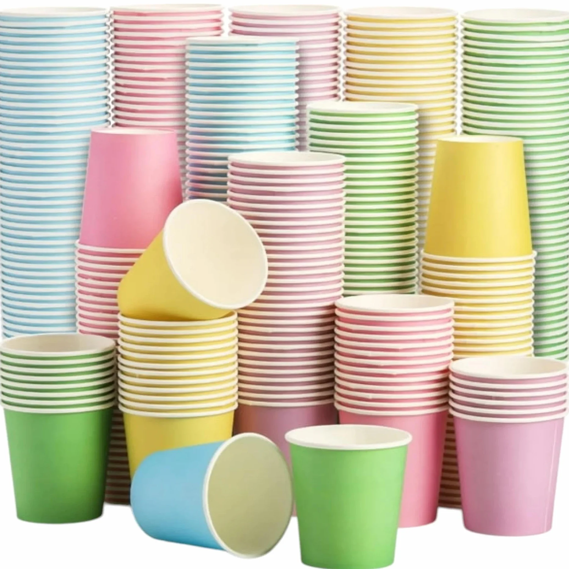 Papierowe kubki 250 ml, 50 sztuk, jednorazowe