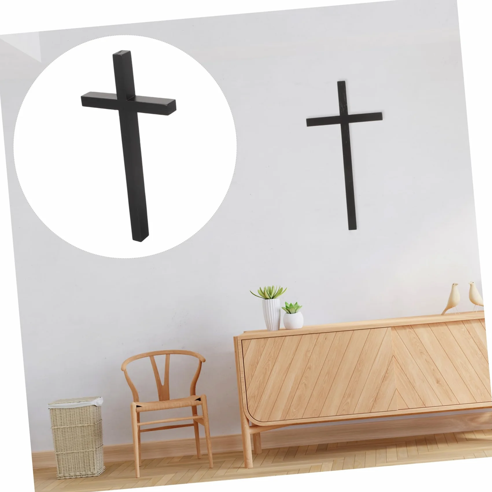 Zerodeko Drewniany Wisiorek w Kształcie Krzyża Kościół Religijny Krzyż Ścienny Krzyż Na Ścianę Wystrój Sztuki Ściennej Krzyże Ścienne Przechodzić Święty Krzyże Religijny Z Drewna Czarny