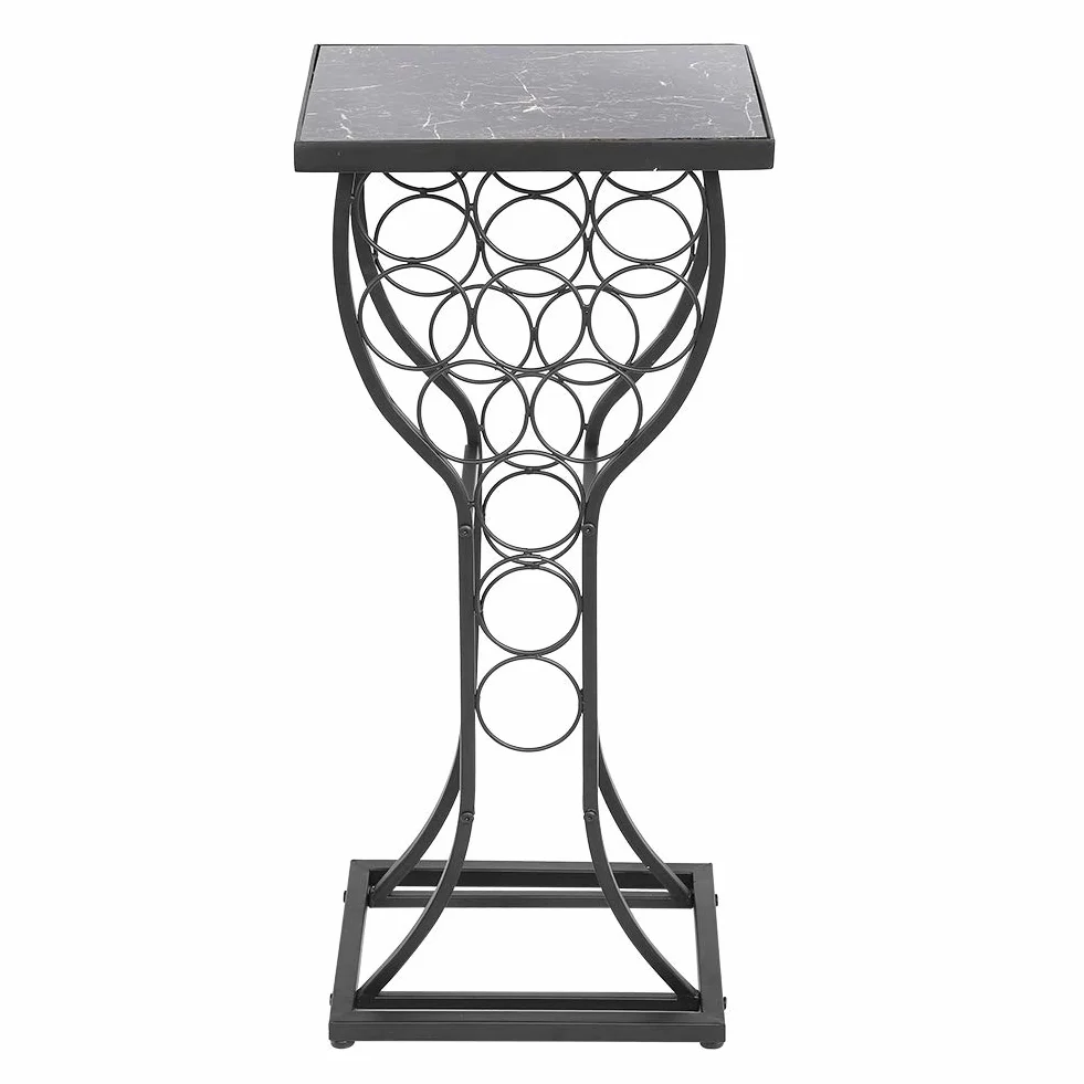 Uchwyt na wino, organizer na wino elegancki design Wysokiej jakości metal 11 butelek wina Wyświetlacz wina do domu