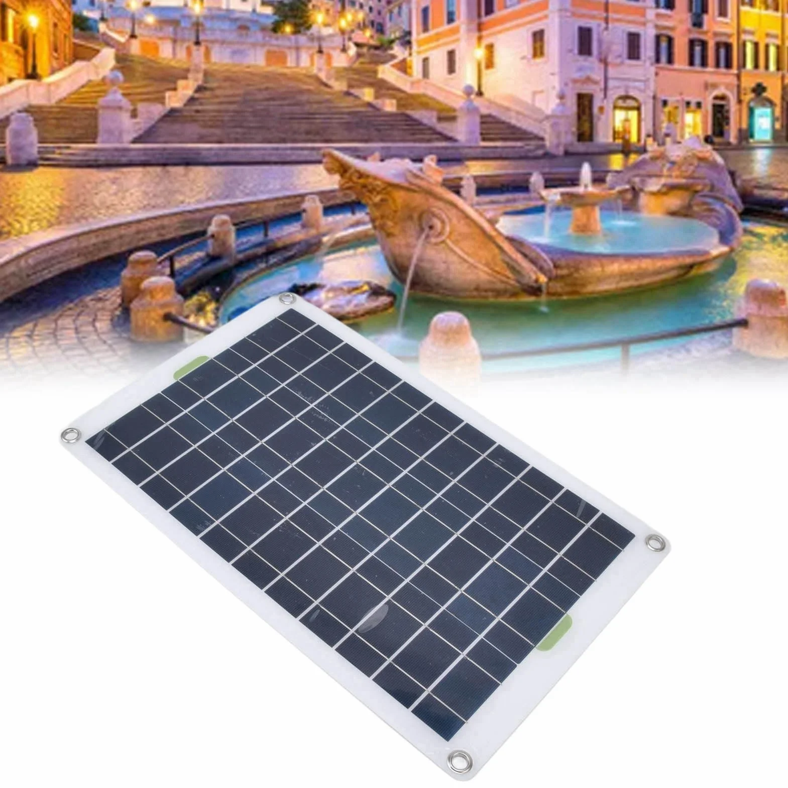 Pompa wodna słoneczna 19W do stawu ogrodowego z panelem 50W, wydajność 800L/h, 12V DC, cicha praca, ekologiczna, trwała, solar garden pond
