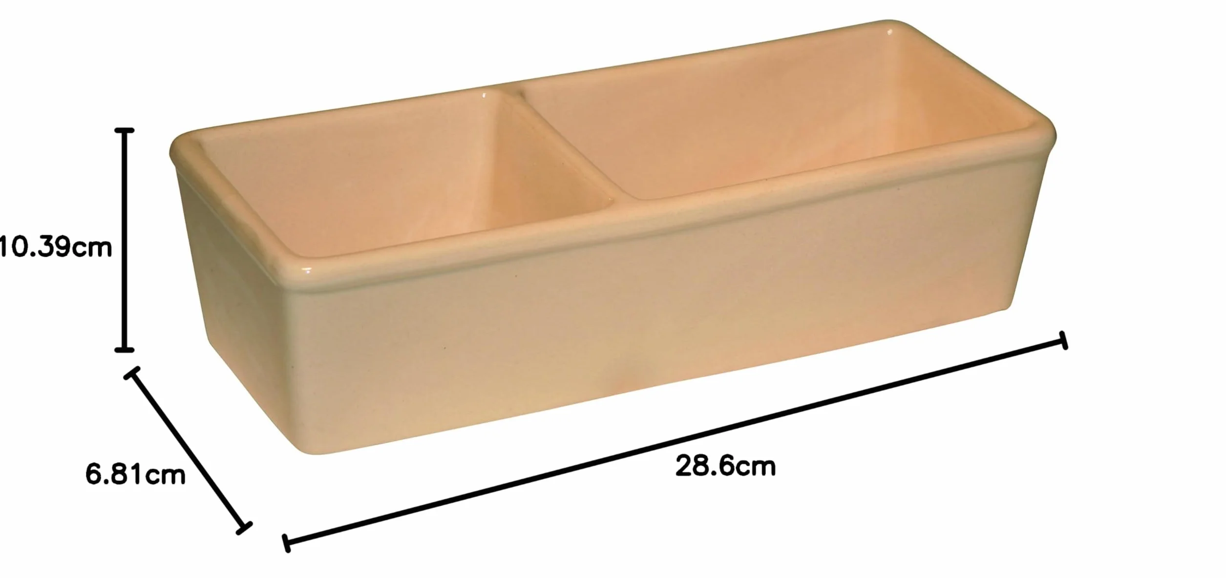 Kerbl Ceramiczna podwójna miska 350-450 ml