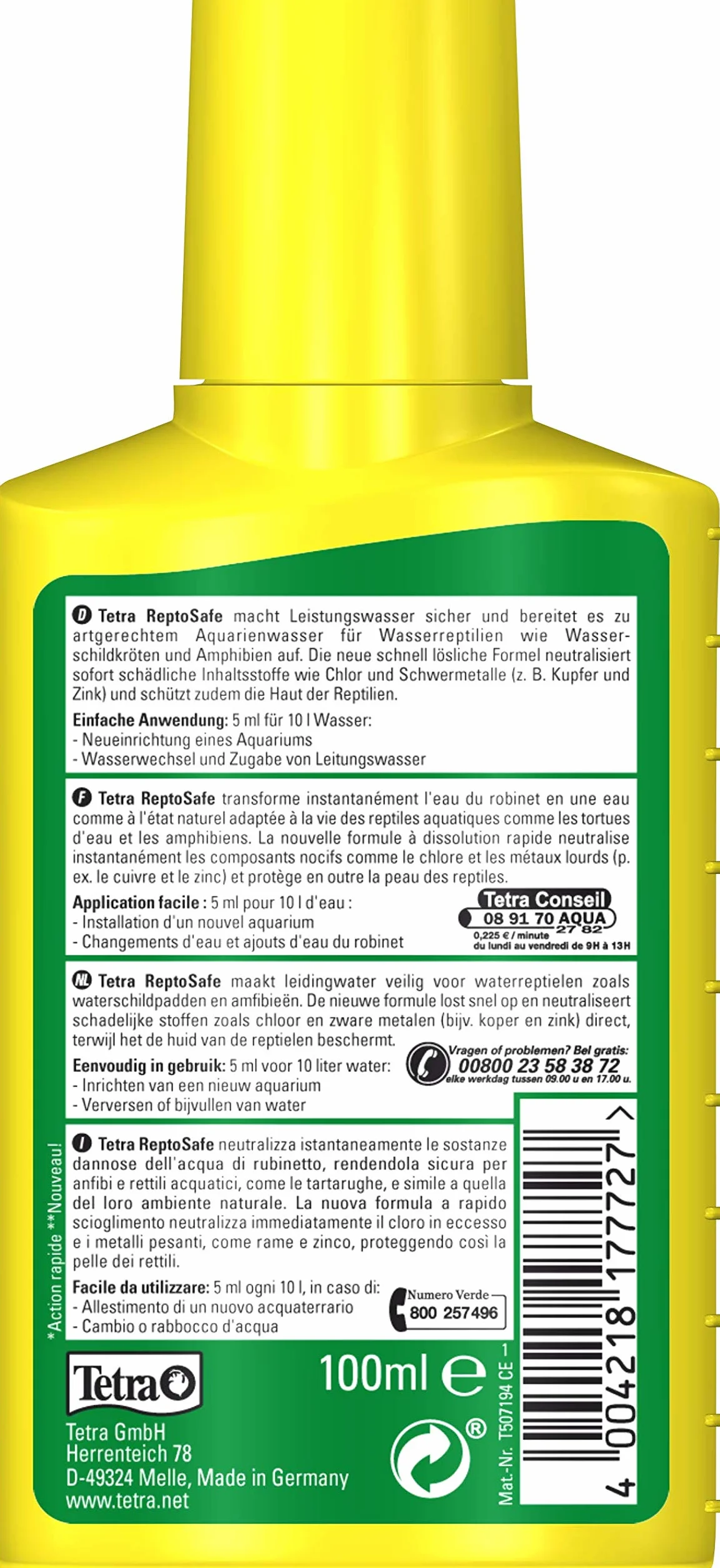 Tetra ReptoSafe uzdatniacz wody dla żółwi 100 ml