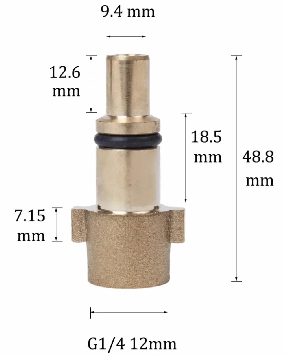 M&M Smartek Adapter do Kärcher Parkside Nilfisk, Quick Click, Easy!Lock TR22, Bosch G1/4 IG, M22x1,5 AG, LAVOR Parkside 1/4", M22 x 1,5 AG itp