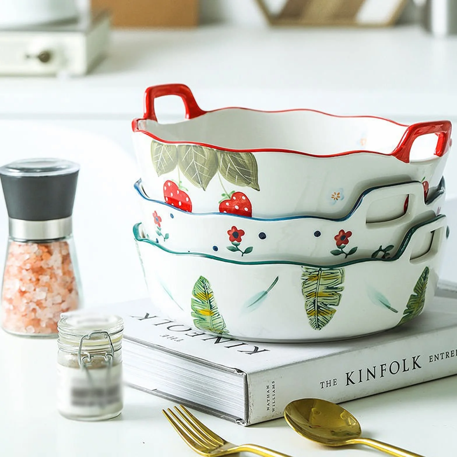 Zestaw do pieczenia śliczne danie do pieczenia pieczona płyta ryżowa binauralna ceramiczna głęboka patelnia do pieczenia japoński styl domowa blacha do pieczenia miska do piekarnika prostokątna blacha