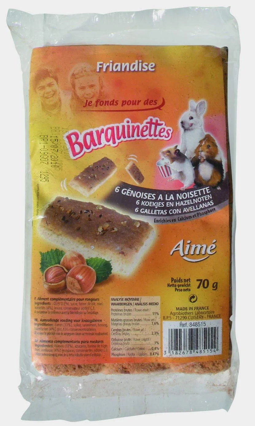 Aimé Orzech laskowy dla królików gryzoni 6 porcji 70 g