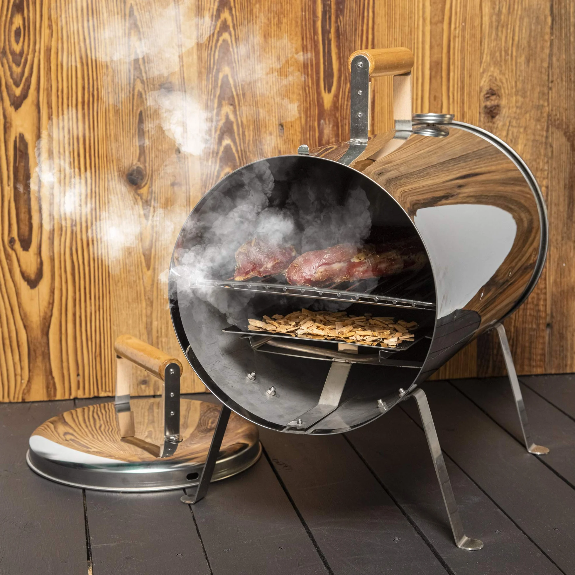 Browin 780820 wióry drzewne do wędzenia i grillowania – zestaw: dąb – 600 g, drzewo wiśniowe – 450 g, jabłoń – 450 g, zestaw naturalnych wiórów do wielu zastosowań