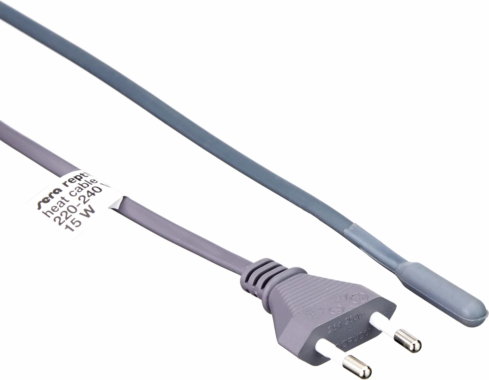 sera 32008 reptil Heat Cable (4 m) 15 W, kabel grzewczy do terrariów, kabel silikonowy odporny na wodę rozbryzgową i pazury