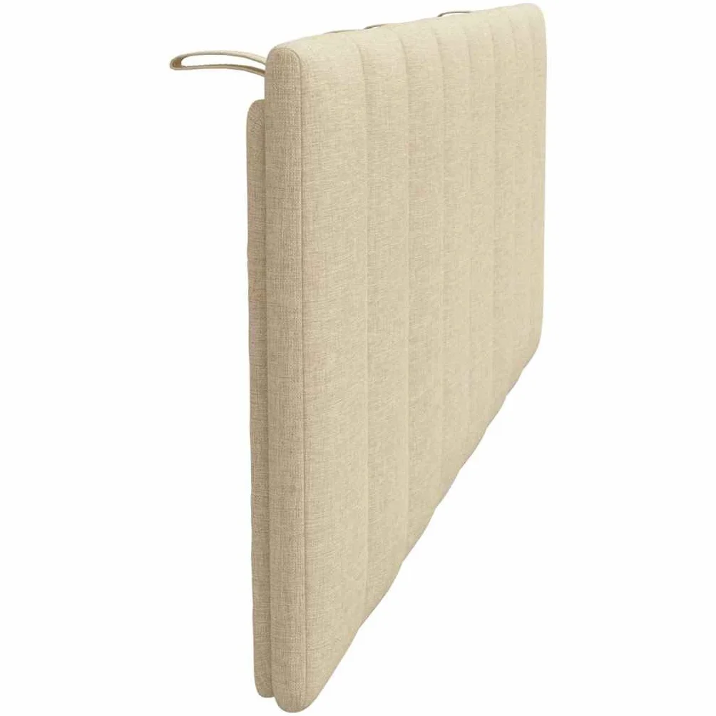 Poduszka Hanko Cream 120 cm, miękka tkanina poliestrowa, montaż ścienny, do sypialni, wygodny dodatek do łóżka