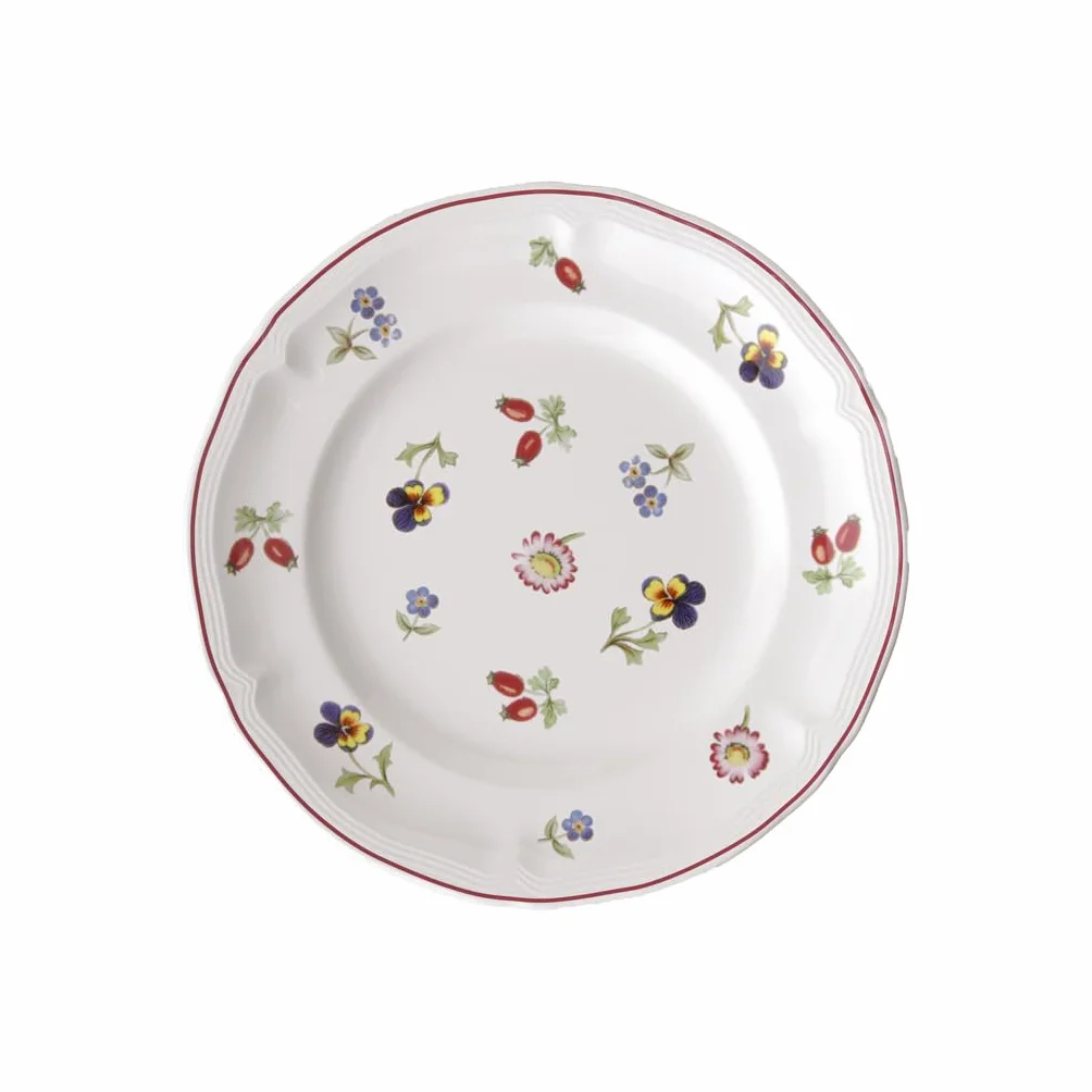 Villeroy & Boch Petite Fleur talerz do pieczenia chleba 17 cm, porcelana premium, biały/kolorowy