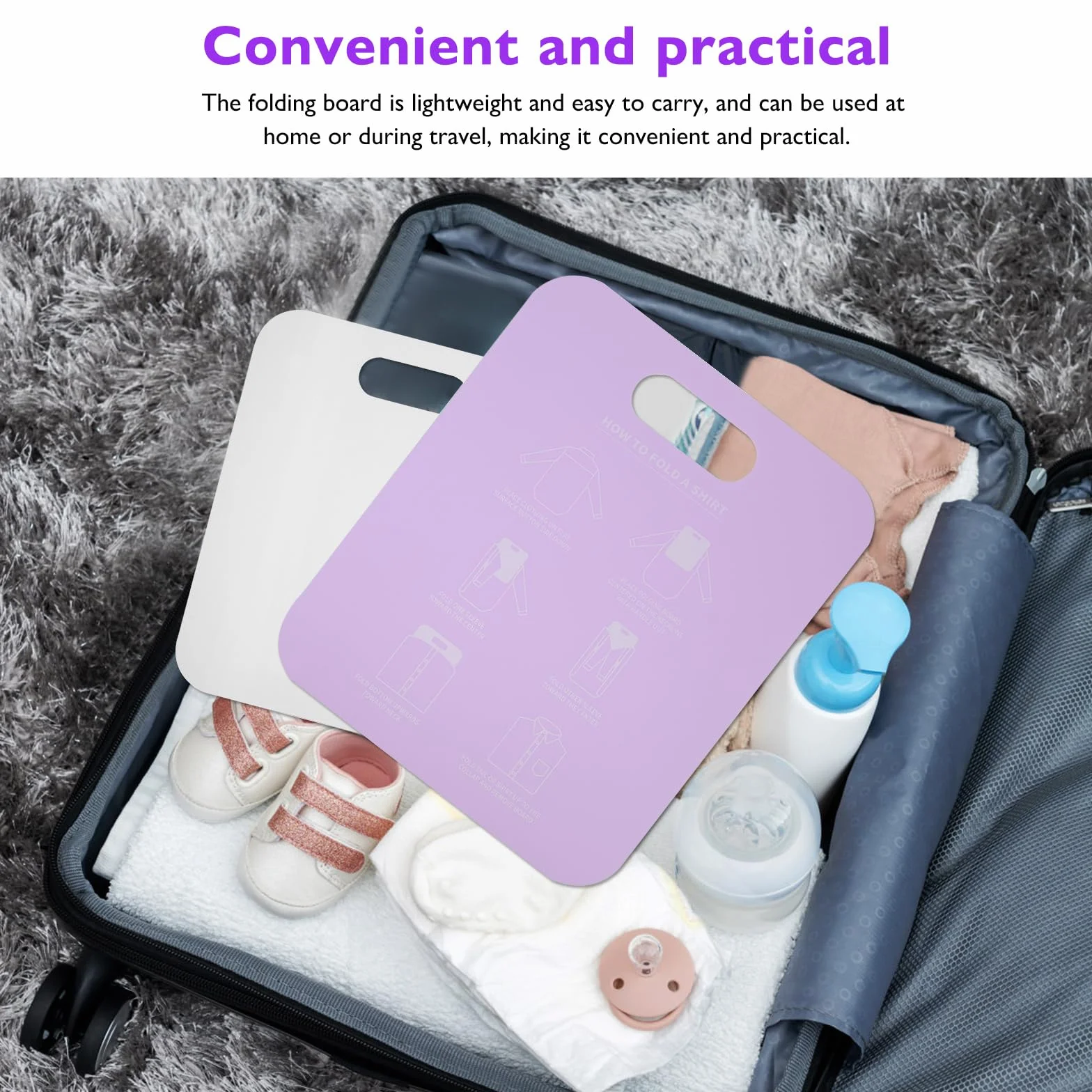 Zerodeko Lazy organizer na ubrania, 2 sztuki, deska do składania koszuli, z tworzywa sztucznego, segregator odzieży, deska do składania ubrań, segregatorów, t-shirtów, segregatorów, koszul, dla