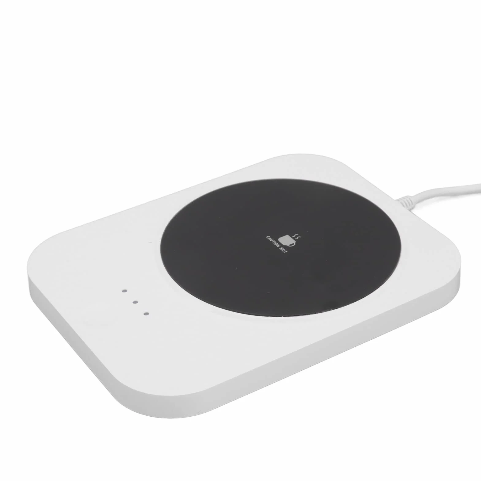 Focket Grzeczszy Kubek, Inteligentny Elektryczny Grzejnik Kubek z 3 Ustawieniami Temperatury świec Kawy Kakao (WHITE)