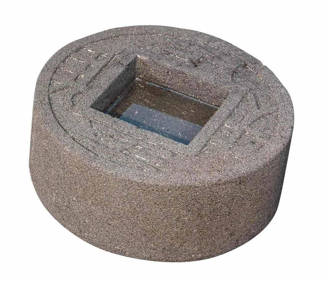 IDYL Umywalka z kamieniem lawy wulkanicznej II, Ø 40 cm, odporna na mróz, azjatycka dekoracja, masywny produkt naturalny, basen powitalny, kolor czarny
