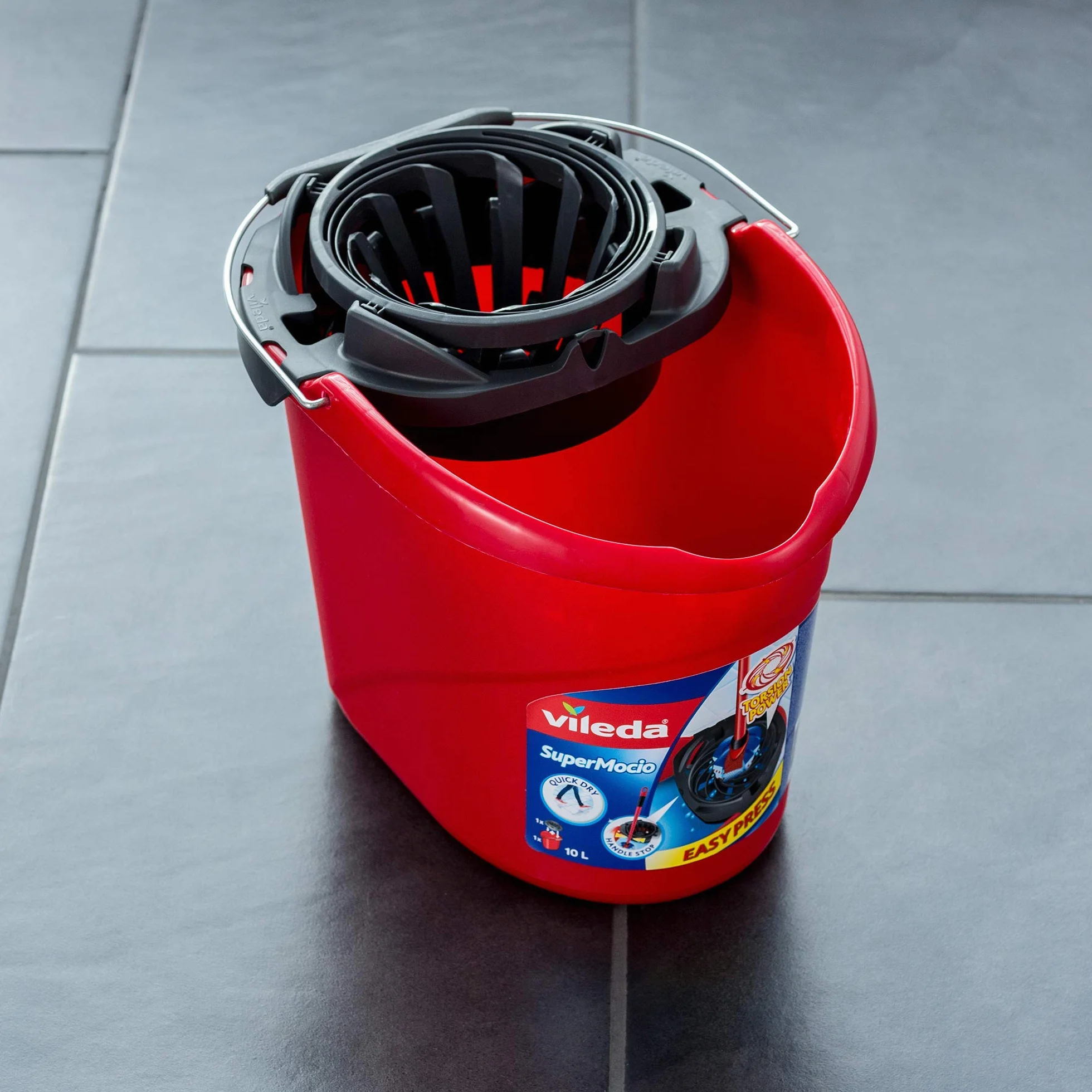 Vileda Supermocio Mop i Wiadro, 10 litrów