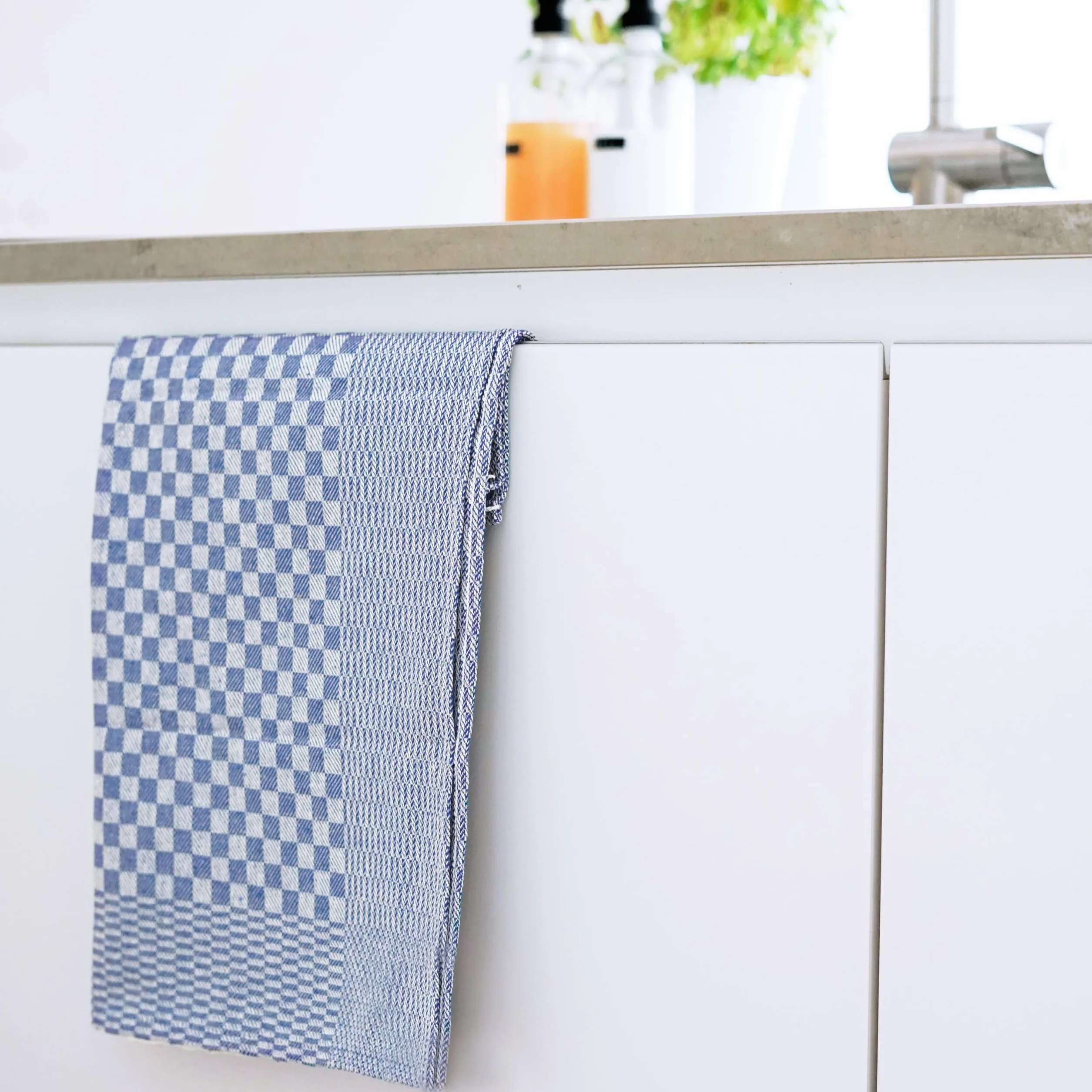 ZOLLNER Ścierka Kuchenna 10 Szt w Kratę 54x100 cm Bawełna 100% Made in Germany