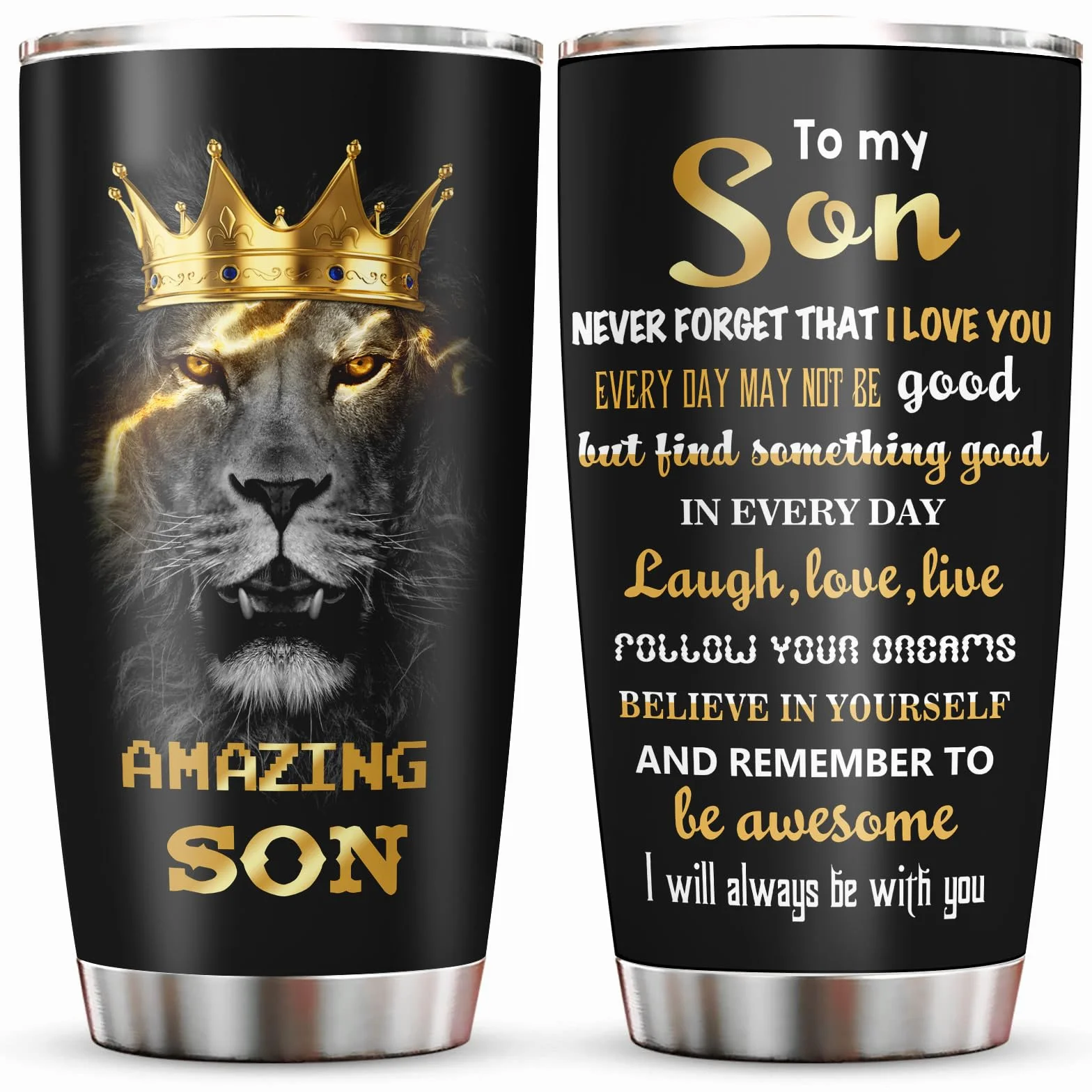 Muilzon To My Son Gifts kubki do kawy 590 ml - prezenty dla syna od mamy / taty kubek do kawy - prezenty dla dorosłego syna kubek - prezenty dla syna od matki / ojca - pomysły na prezent urodzinowy na