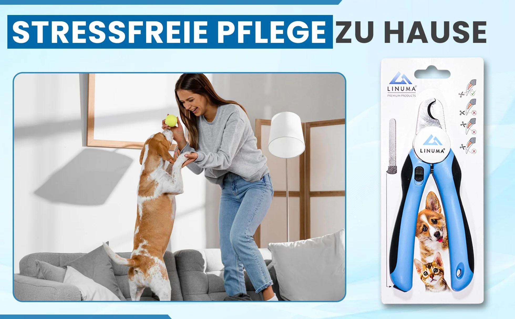 Cążki do pazurów dla psów i kotów z pilnikiem bezpieczna i precyzyjna pielęgnacja ergonomiczny uchwyt antypoślizgowy dla małych i średnich zwierząt łatwe użycie
