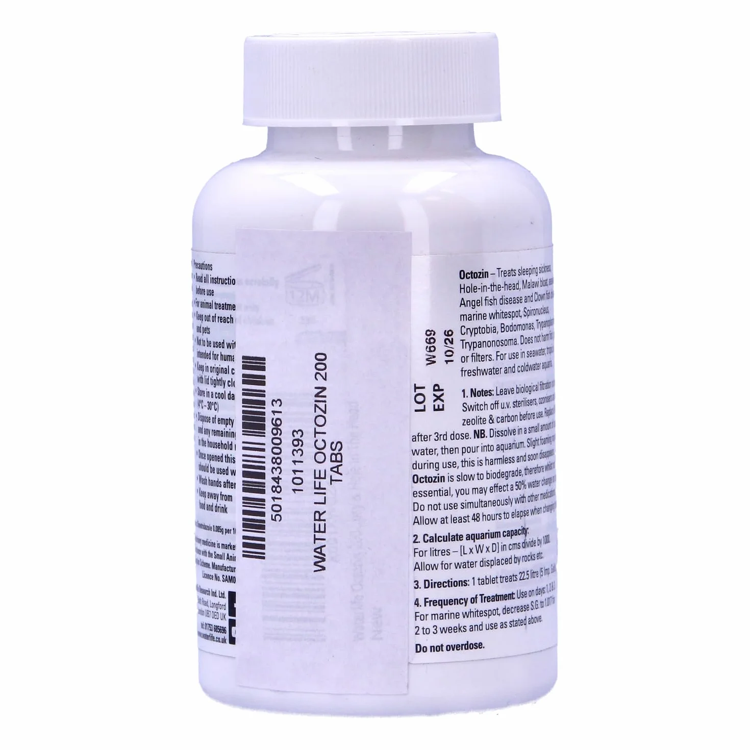 Waterlife Octozin 200 Tablets Dropsy Hole In The Head