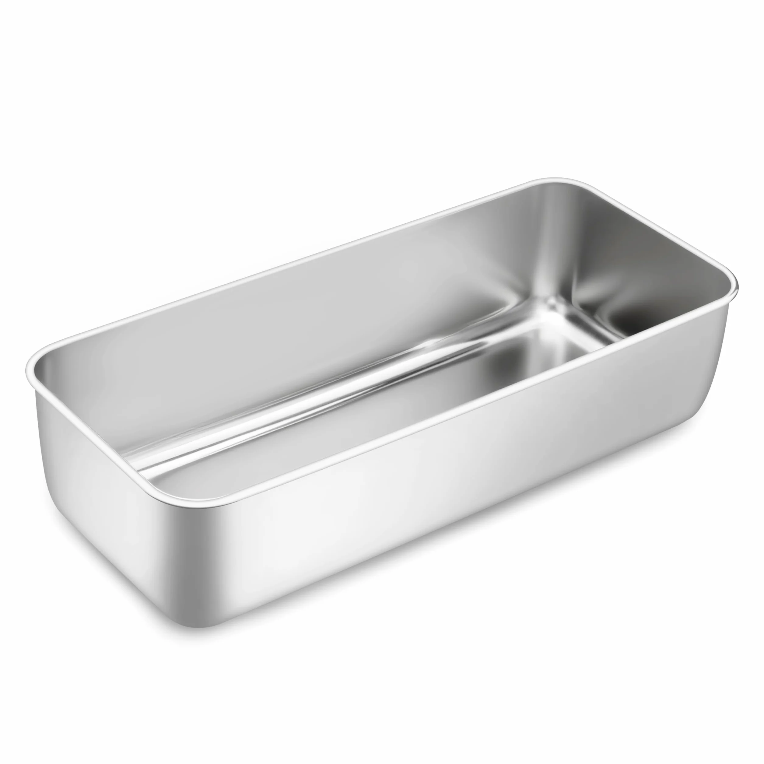 Homikit Foremka do chleba ze stali nierdzewnej, duża, prostokątna, do chleba i tostów o grubości 7,6 cm, zdrowa i nietoksyczna, nadaje się do mycia w zmywarce