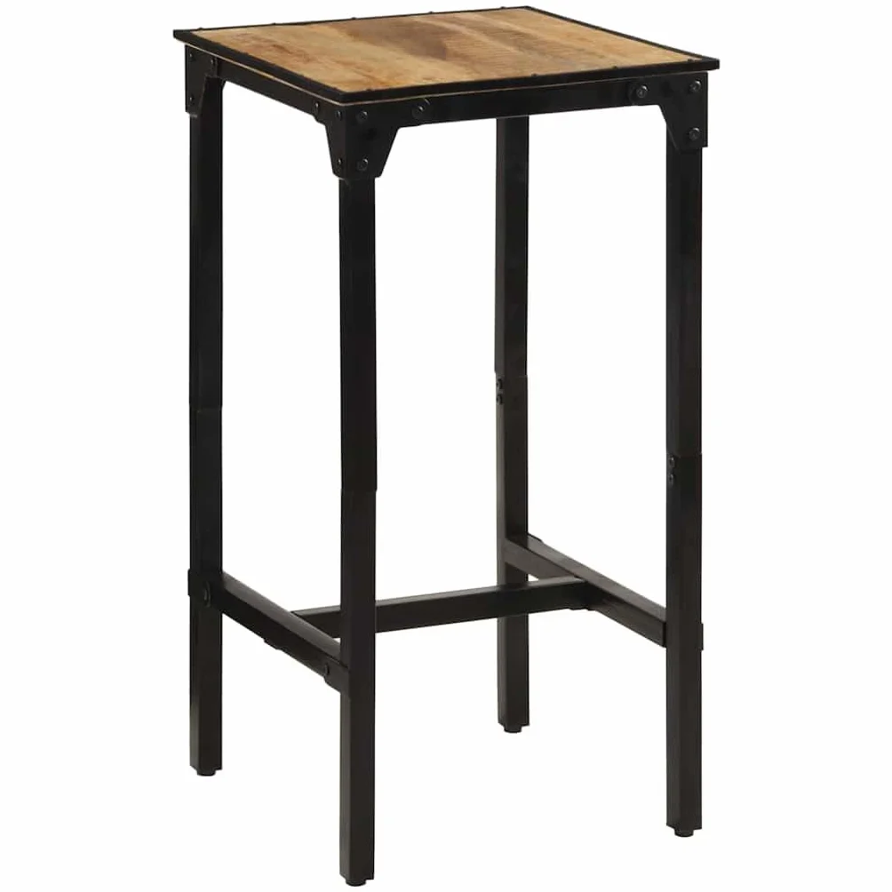 vidaXL Stolik barowy, 60x55x107 cm, surowe drewno mango