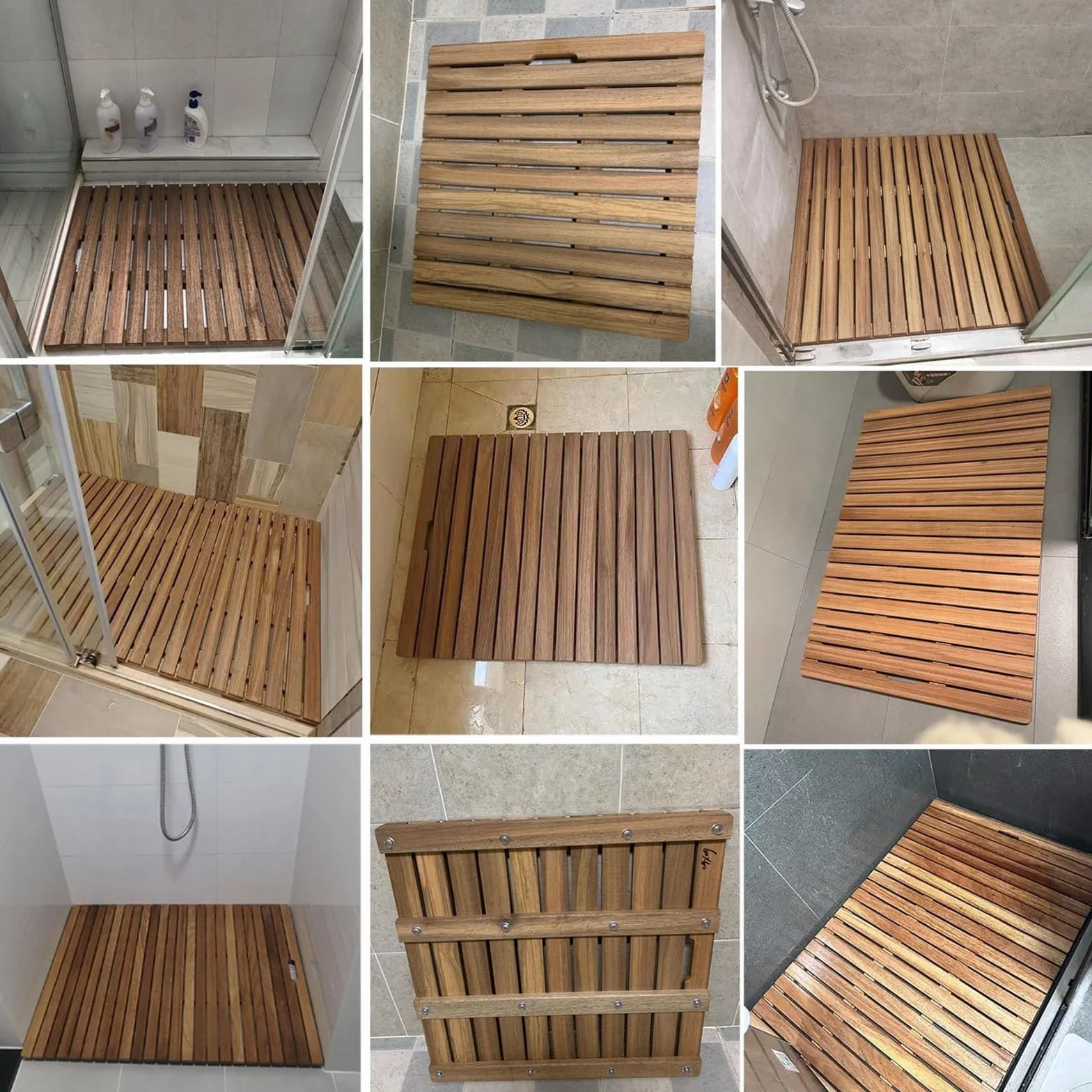 Solidna mata podłogowa pod prysznic, 30-90 cm, składana i wytrzymała mata łazienkowa dla osób starszych, wanna spa, antypoślizgowa, odporna na wilgoć, idealna do użytku łazienkowego