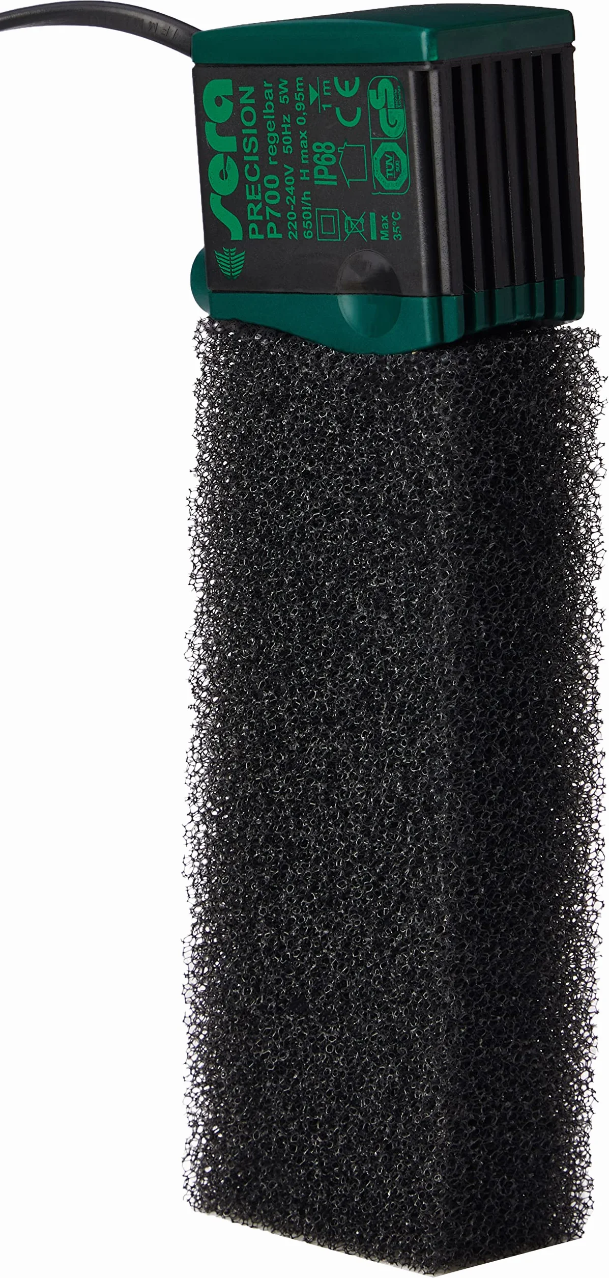 sera 6825 Filtr wewnętrzny F 700 regulowany (650 l/h z 5 W do akwariów do 150 l)