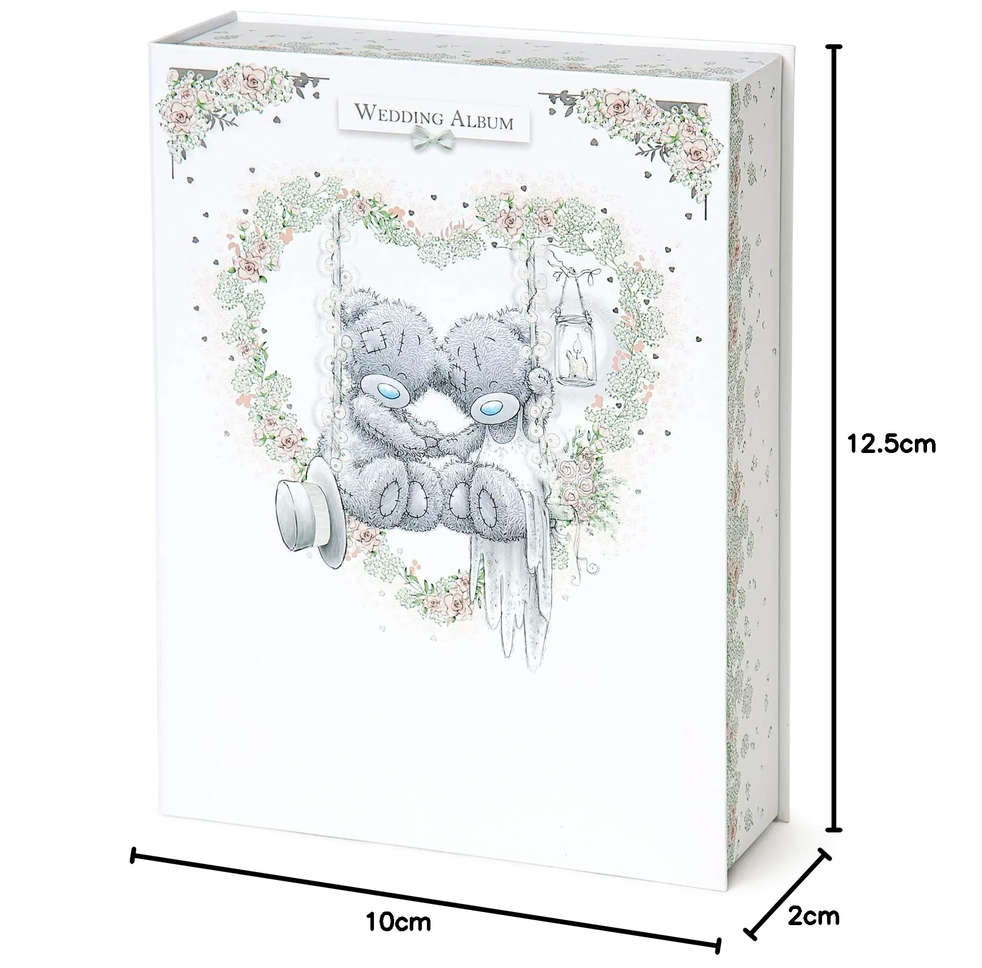 Me To You AGA01001 Tatty Teddy Album na dzień ślubu - 160 zdjęć, 15 x 10, niebieski, szary, różowy, srebrny