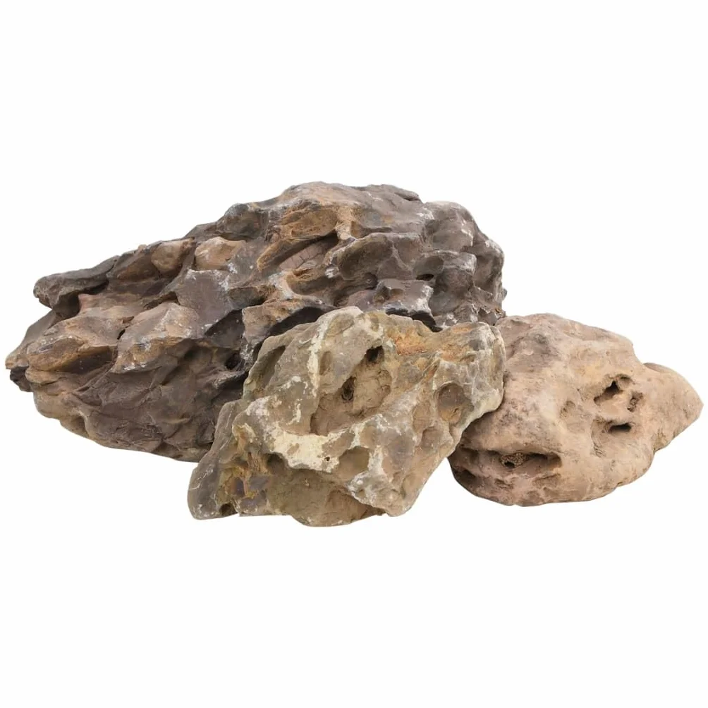 vidaXL Kamienie dragon stone, 10 kg, szare, 10-40 cm