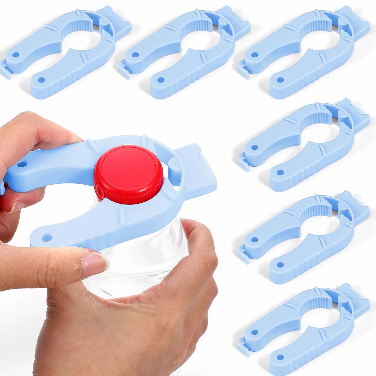 6 sztuk otwieraczy do butelek 3 w 1 dla seniorów, wielofunkcyjny plastikowy otwieracz do butelek, zakrętka, otwieracz do butelek, otwieracz do butelek, otwieracz do rąk, artretyzm, zapalenie