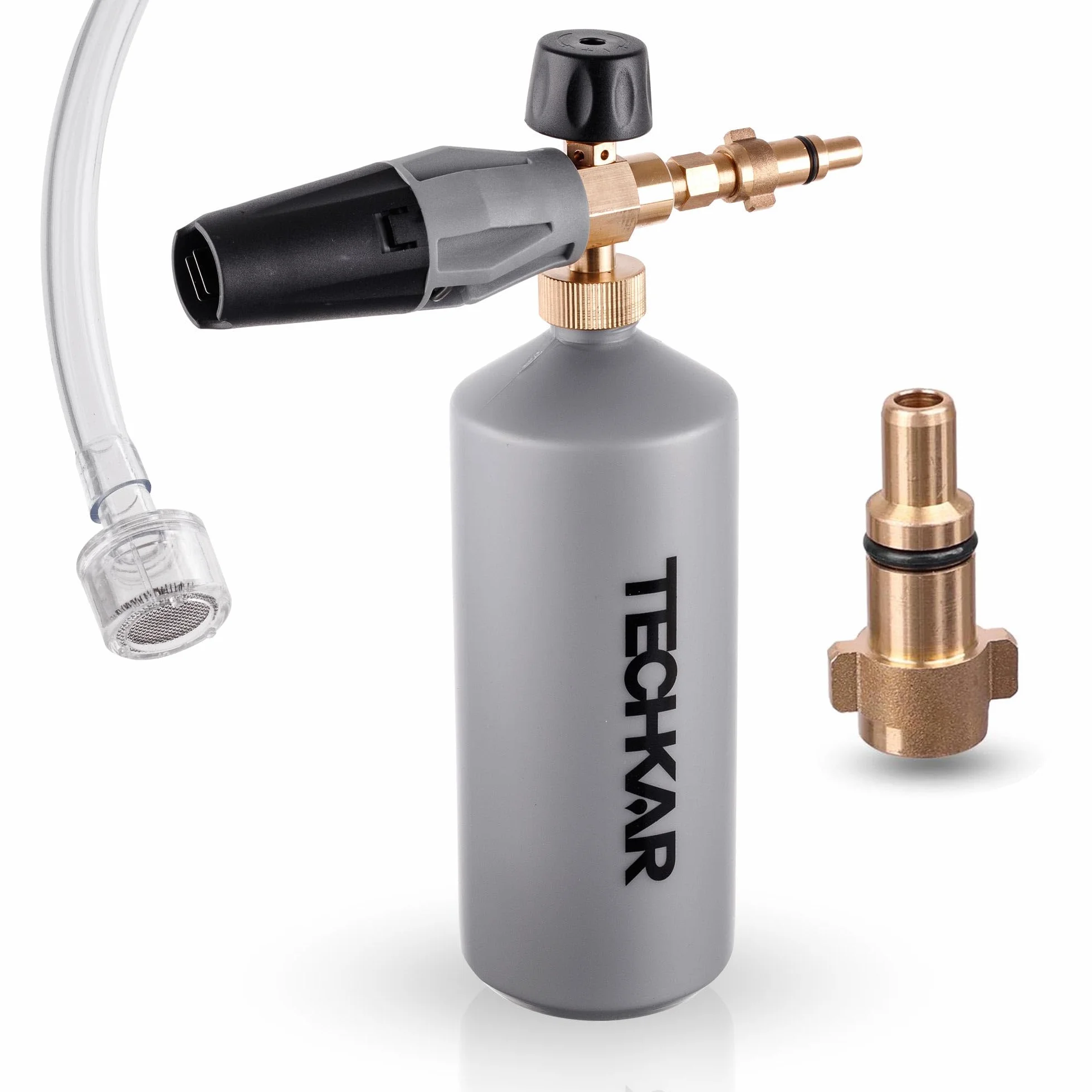 FOAM PRO TECHKAR lanca piankowa do myjki wysokociśnieniowej kompatybilna z myjką wysokociśnieniową Nilfisk Alto Stihl Hobby 1000 ml, 180 bar