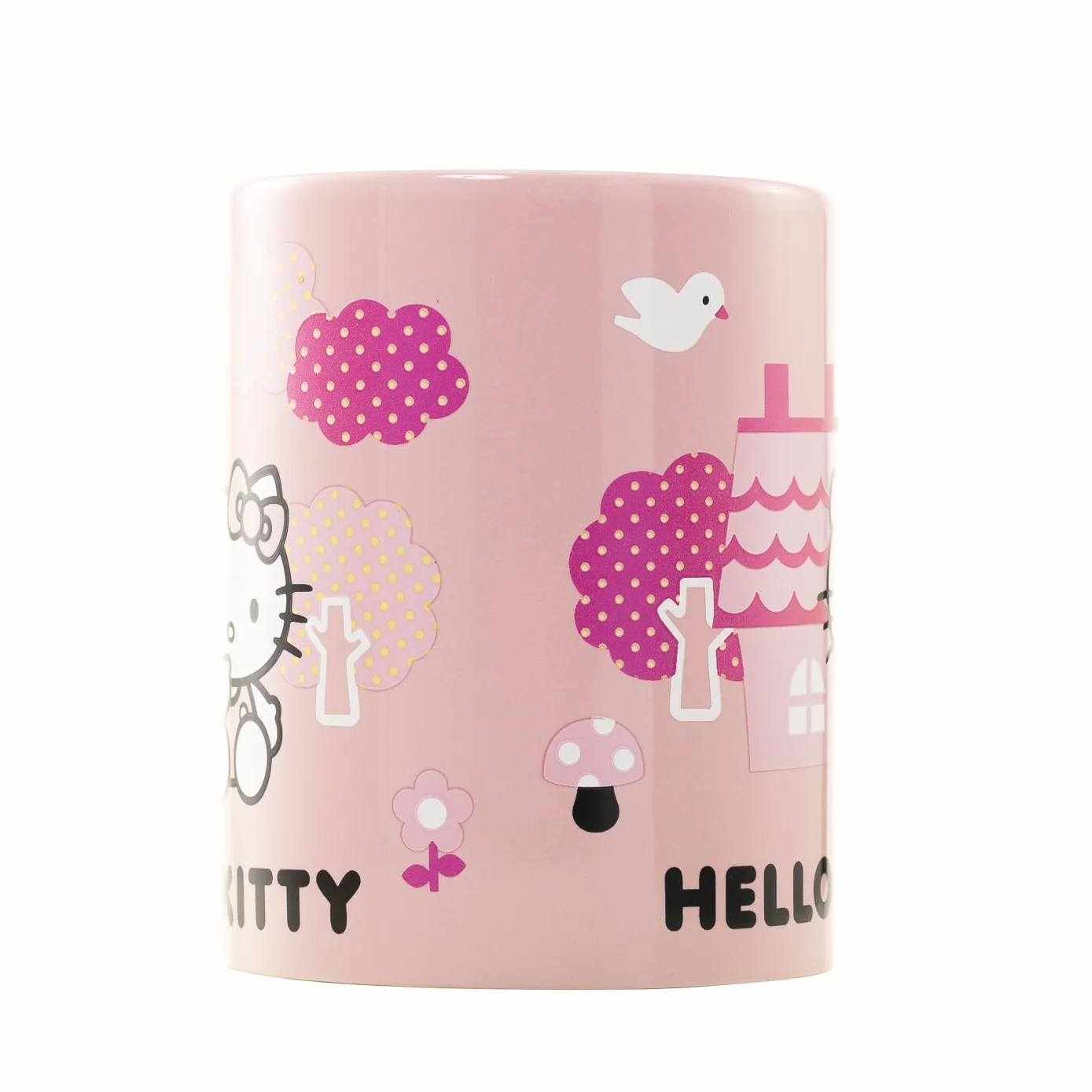 Pyramid International Kubek HELLO KITTY FUZZY – uroczy wzór Hello Kitty, odpowiedni do kawy lub herbaty, wygodny uchwyt, niesamowity prezent dla fanów Hello Kitty, trwały i bezpieczny w kuchence