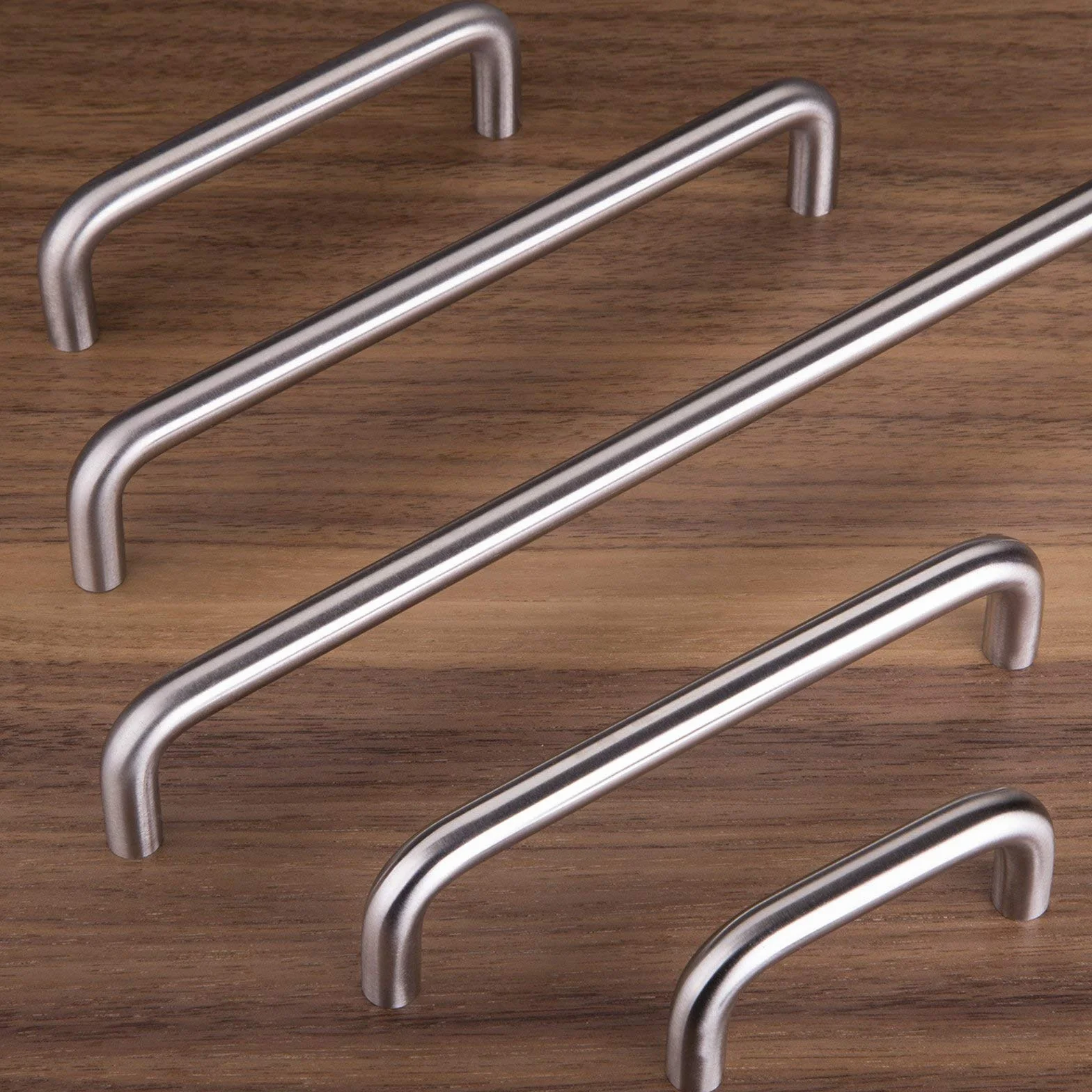 10 x SO-TECH® uchwyty pałąkowe BG03e prawdziwa stal szlachetna masywna Ø 10 mm/BA 96 mm/uchwyty do szuflady uchwyty kuchenne