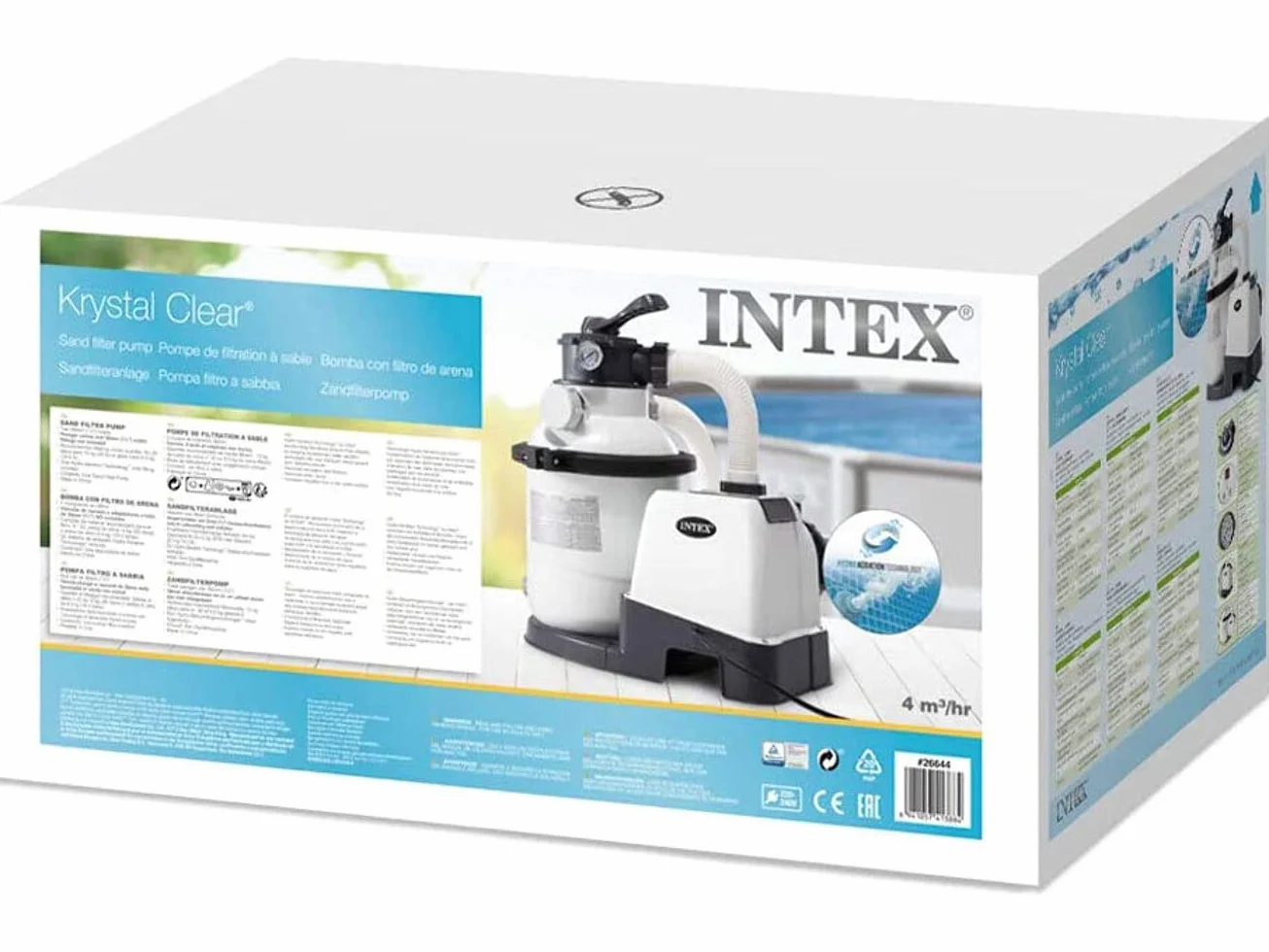 Intex Pompa Filtrująca, Biały/Czarny, 4.500 L/h