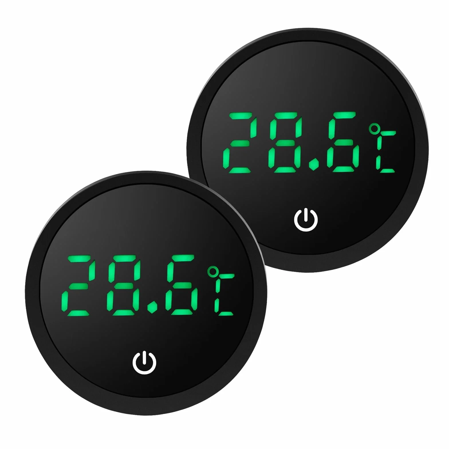 EEEKit Termometr do Akwarium, Zestaw 2 Aquarienthermometer, Mini Cyfrowy Termometr LED do Zbiorników Rybnych I Terrariów