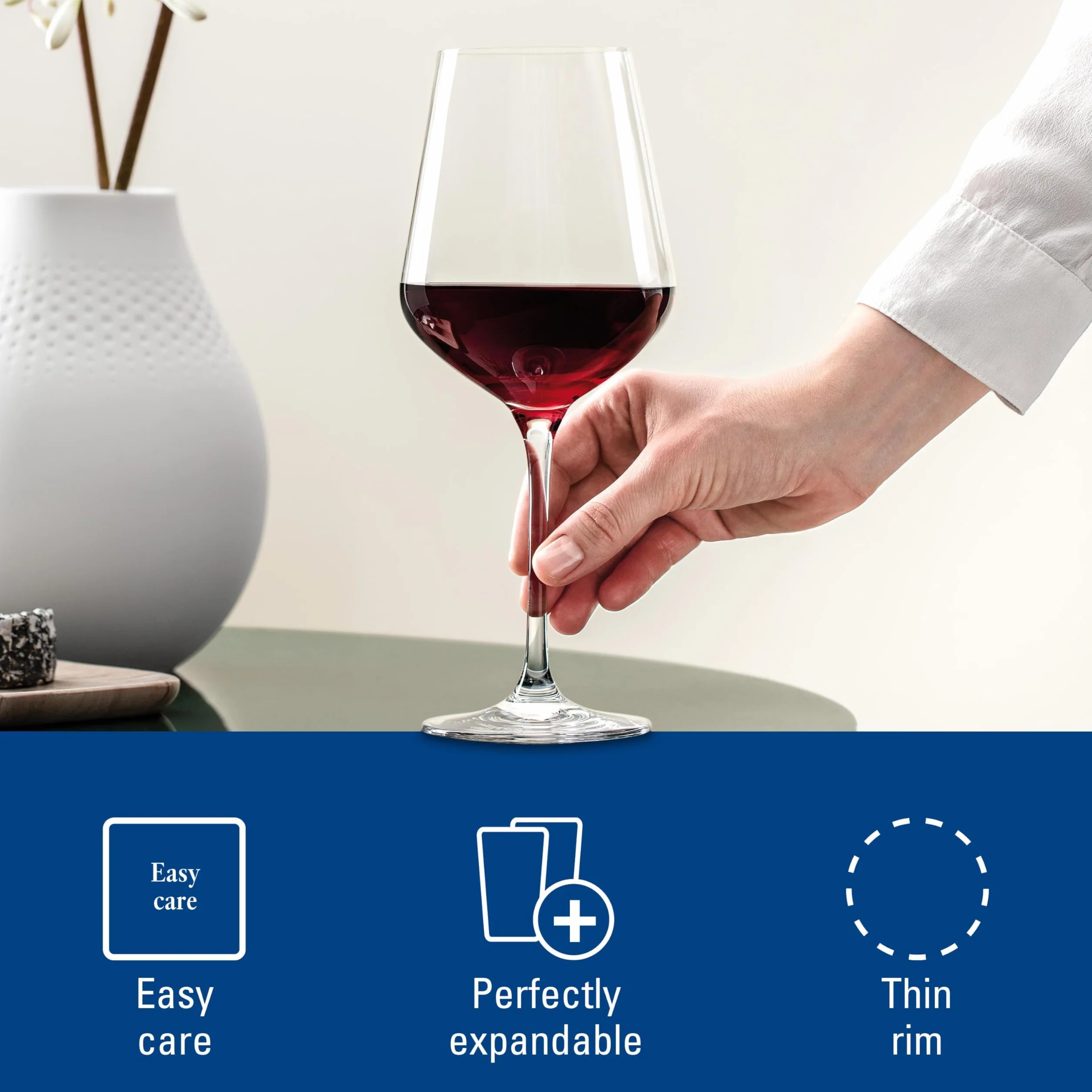Villeroy & Boch Villeroy und Boch La Divina Bordeaux Kieliszek 4-częściowy zestaw szklanek, szkło, 4-częściowy, 4