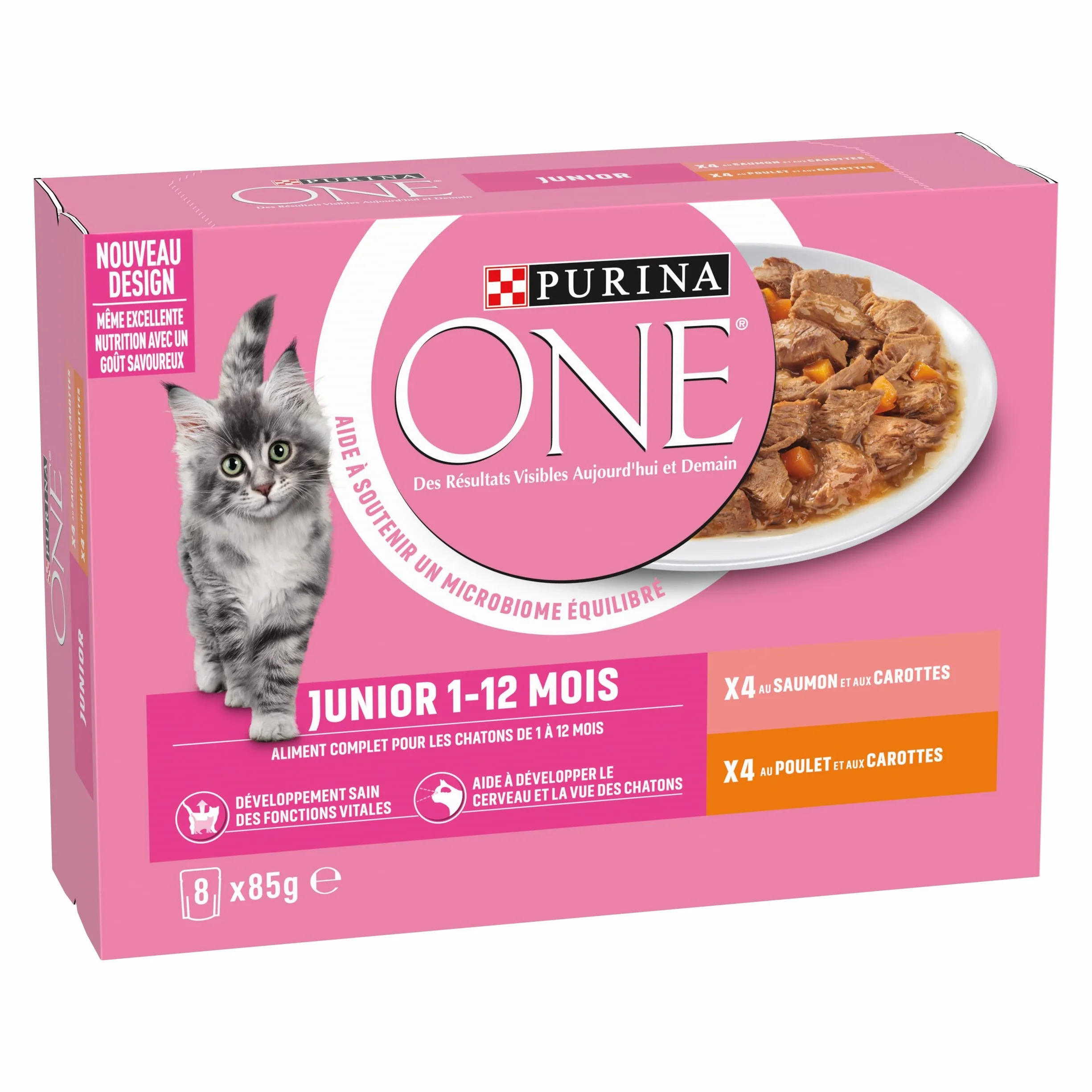 Purina One Junior Karma dla Kotów Łosoś Kurczak 680 g