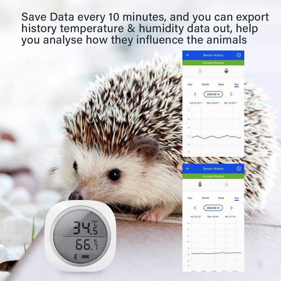 Inkbird IBS-TH1 Plus Termometr Higrometru Bluetooth Data Logger dla Androida iOS