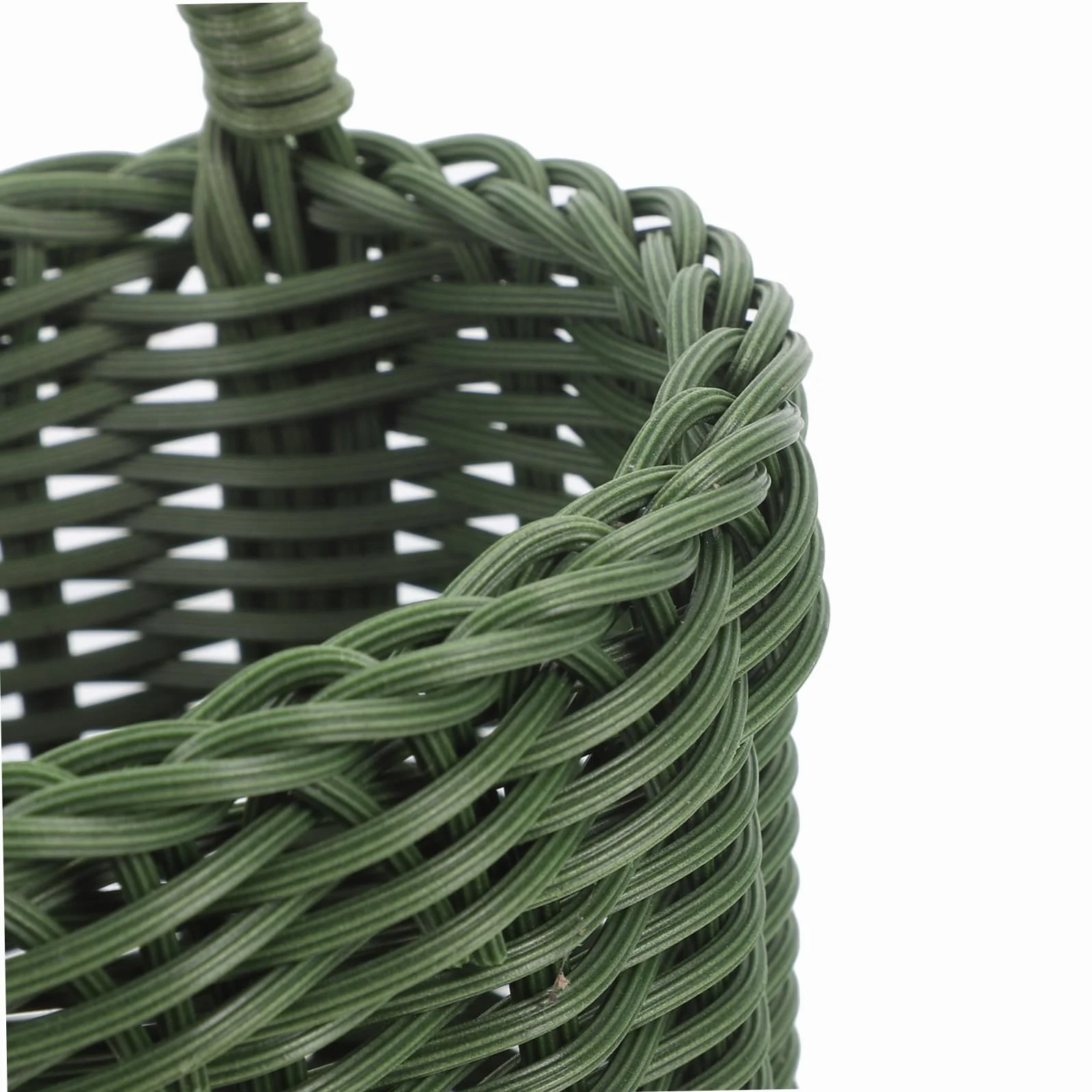 Koszyk Rattanowy Ścianę Do Przechowywania Cebuli i Czosnku Stylowy Woven Hanging Basket Do Organizacji Kuchni i Dekoracji Wnętrz