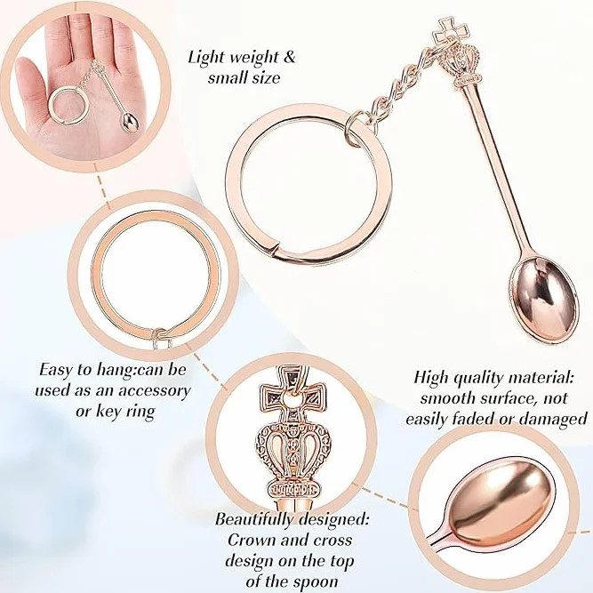 4 szt. Mini łyżka do herbaty, łyżka do pobierania próbek, mini łyżka szpatułka, zestaw mini łyżek, uchwyt na łyżkę koronową, łopatka laboratoryjna do mieszania i próbkowania
