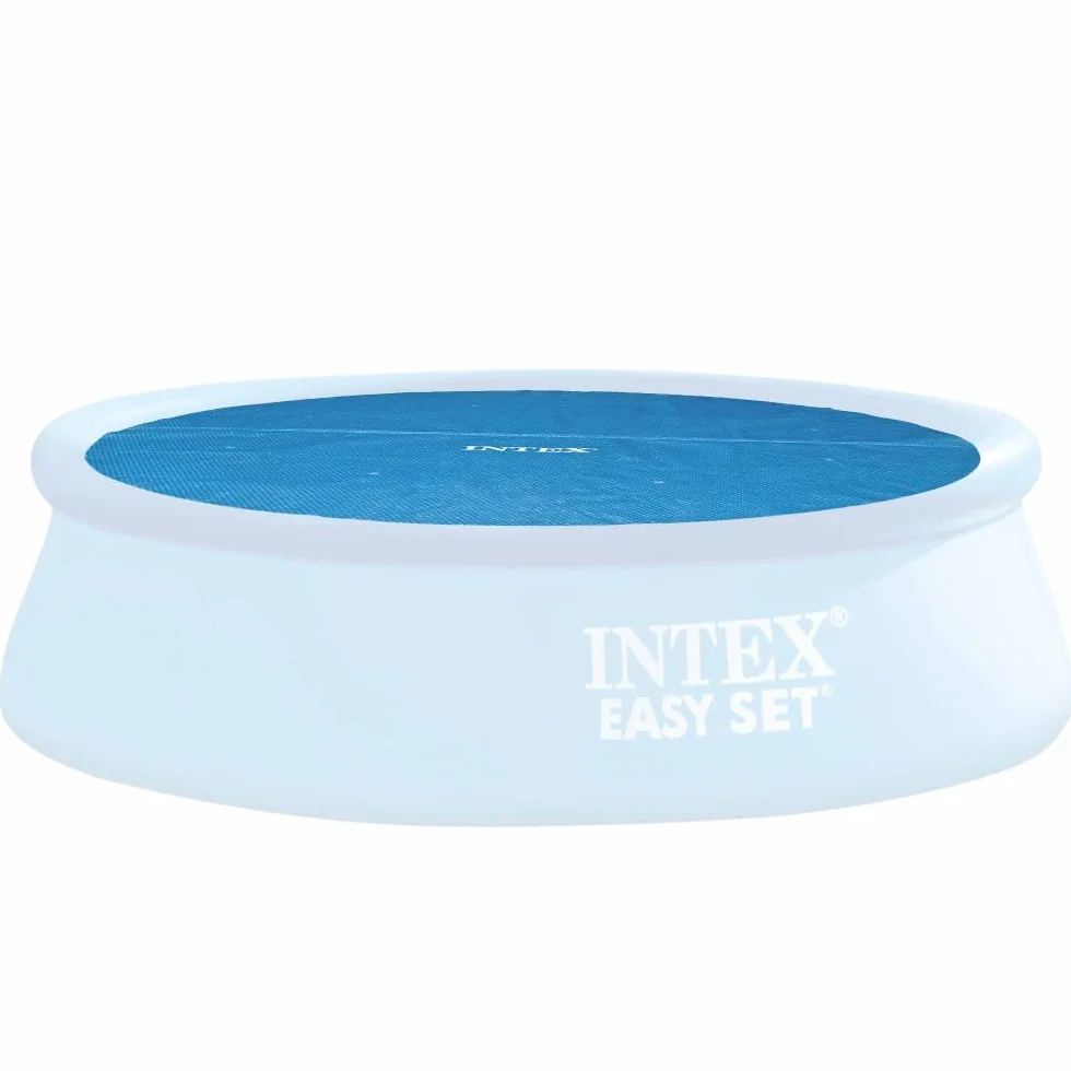 Intex Easy Pool Plandeka Solarna, Niebieski, 244 cm, 120 mikronów