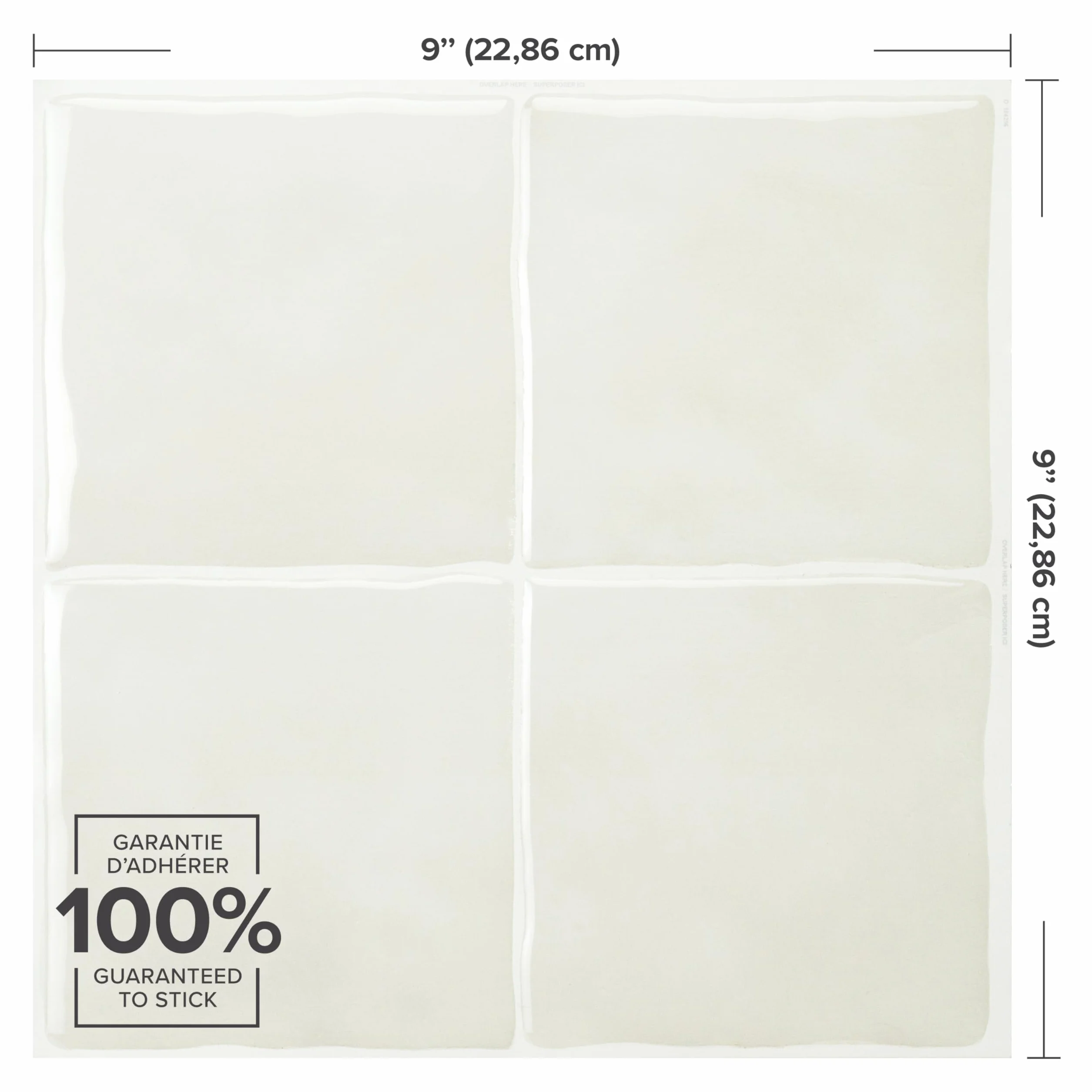 Smart Tiles Samoprzylepne płytki do kuchni i łazienki – beżowe/szare, naklejki na płytki 3D, tylna ścianka kuchenna, panele ścienne, 5 płytek (22,86 x 22,86 cm), łatwy montaż, wyprodukowano w Kanadzie