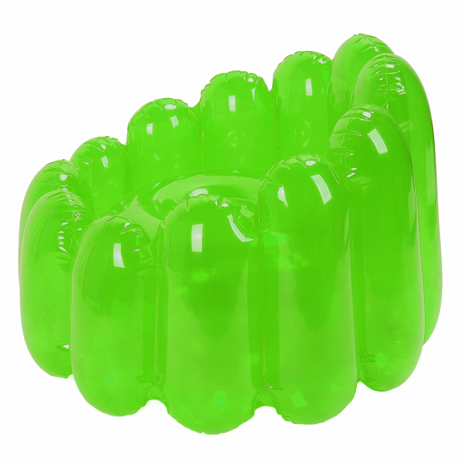 Ejoyous Nadmuchiwana Sofa, Przenośna na Zewnątrz, Dmuchana Kanapa, w żywym Cukierkowym Kolorze, do Salonu, Sypialni, Imprezy Przy Basenie (GREEN)