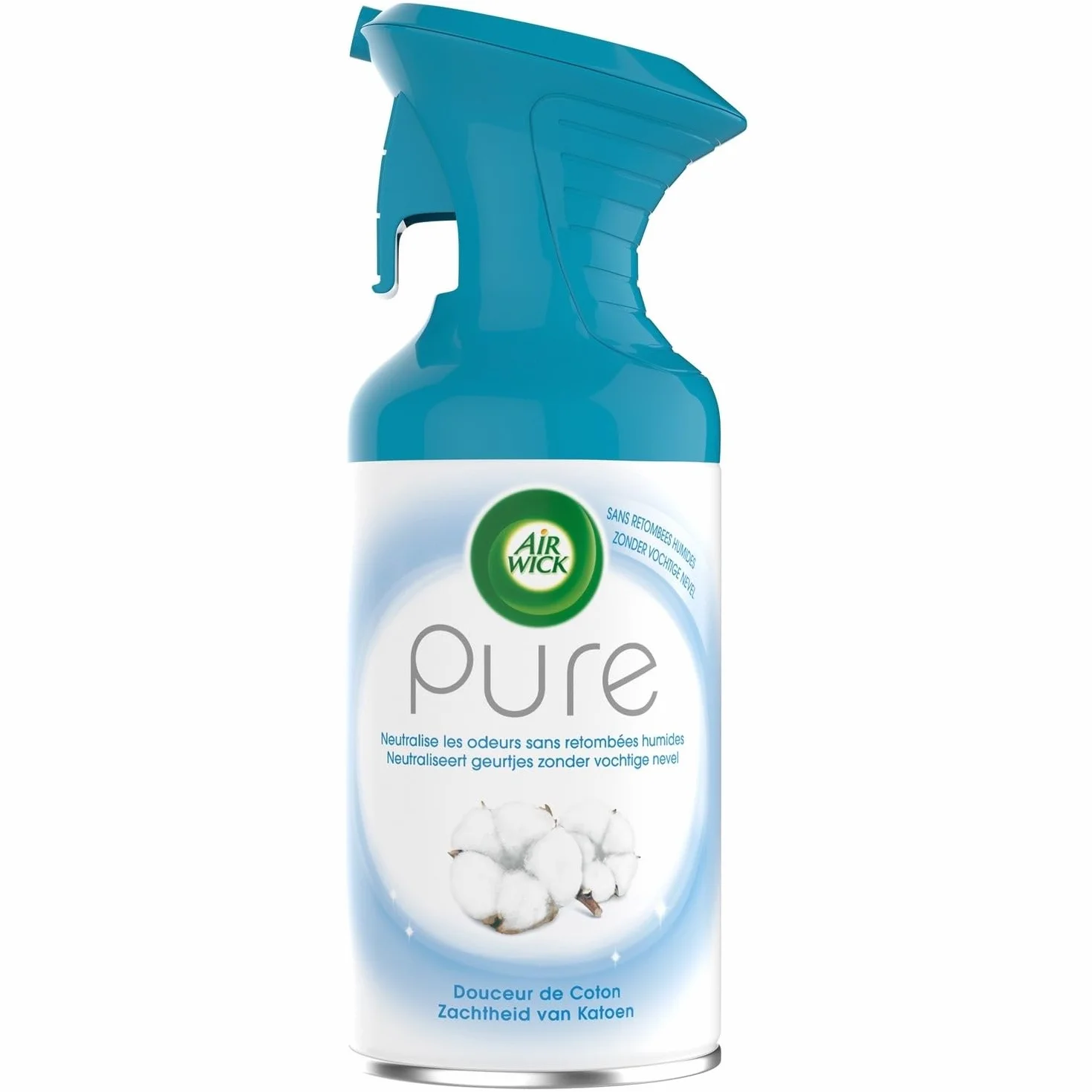 Airwick odświeżacz powietrza do domu, aerozol, Pure Douceur de Coton, 250 ml, 3 sztuki