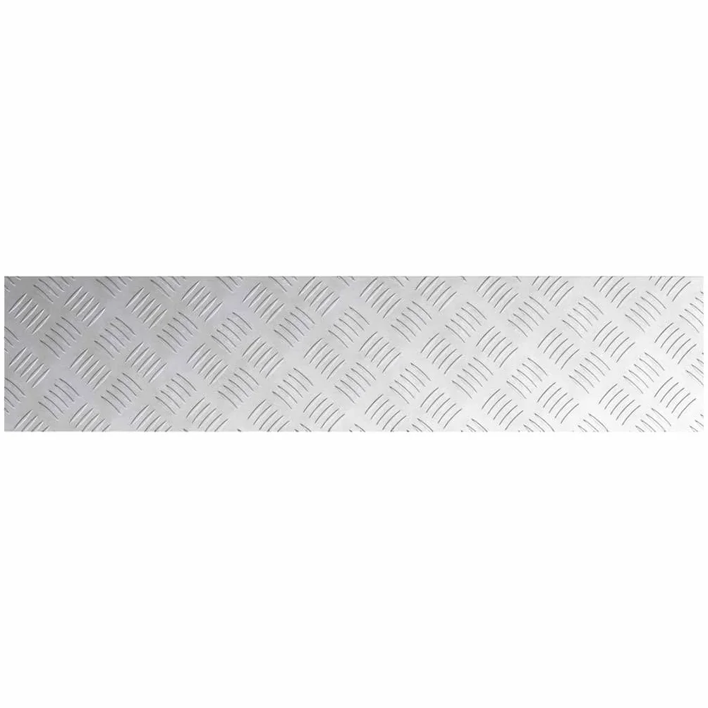 Hothingwell Stopień schodów aluminiowych 90x20 cm 4 sztuki srebrny | Antypoślizgowy wzór w kratkę, do użytku na zewnątrz, łatwa pielęgnacja, nowoczesny design