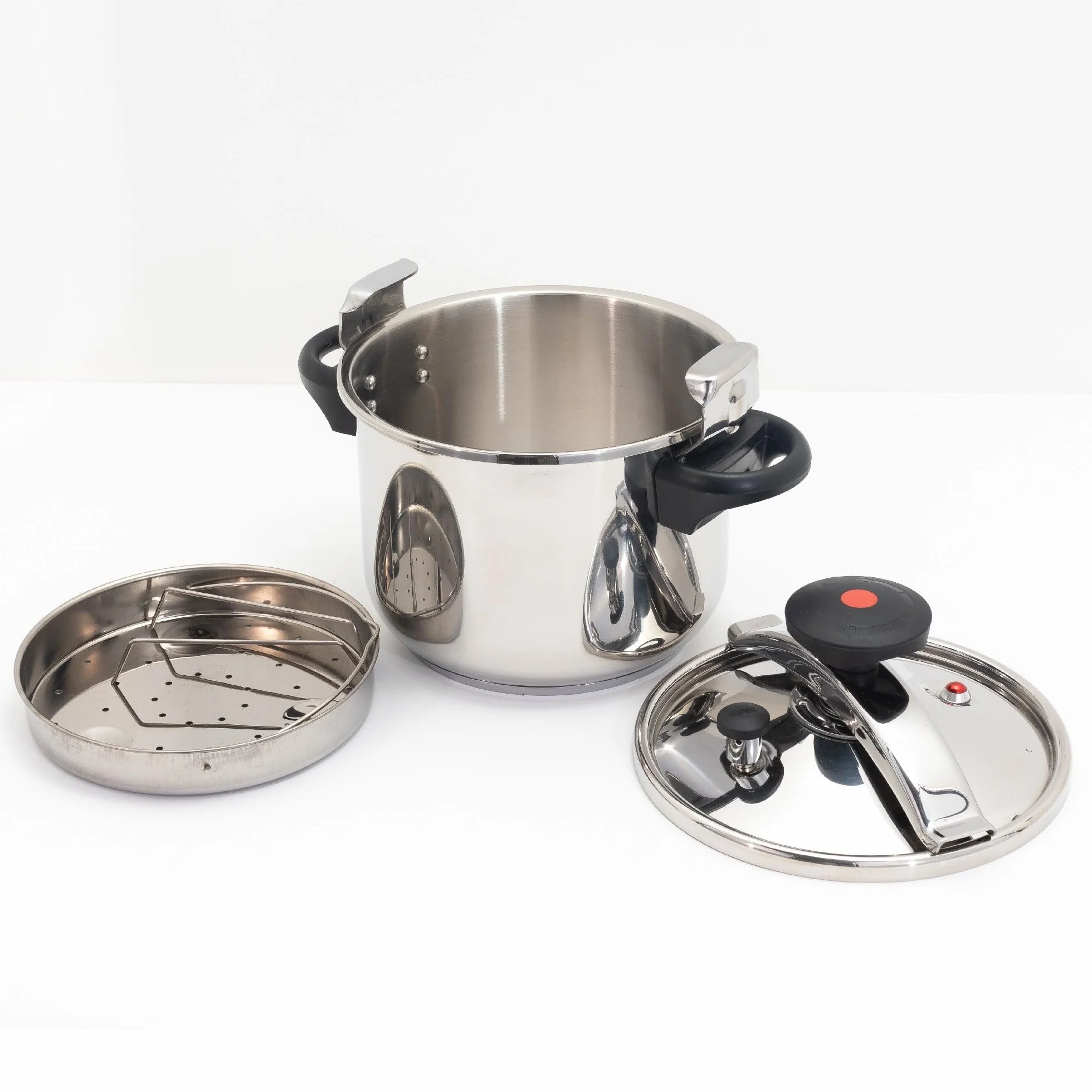 KITCHEN MOVE Szybkowar ze stali nierdzewnej Ø 22 cm, 6 l, z koszem do gotowania