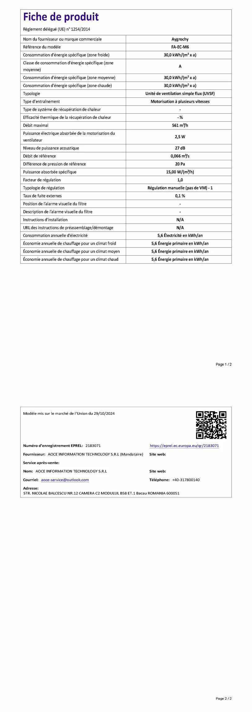 Aygrochy Wentylator z klipsem, oscylanta silnika EC, 10 prędkości, ochrona IP-44, klips wentylatora do Tienda Campaña