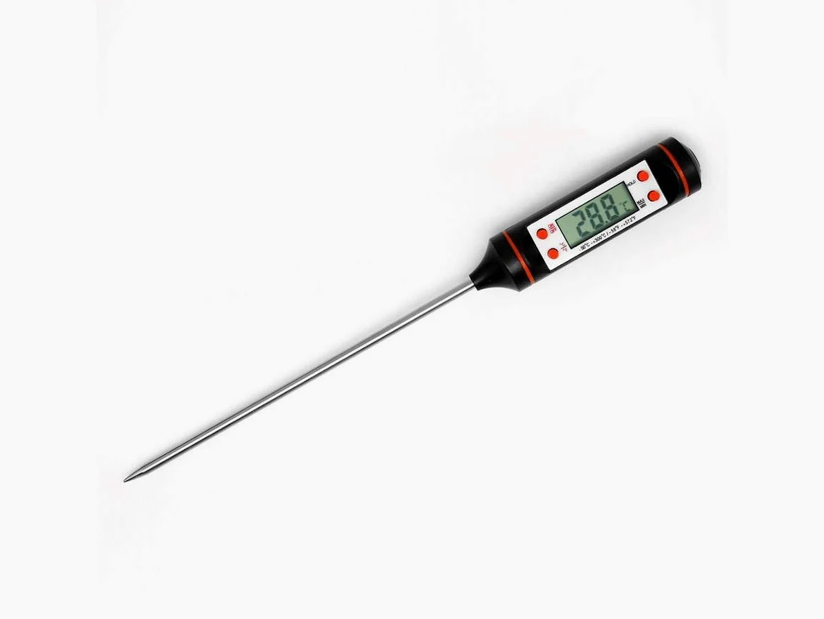 TEMPO DI SALDI Cyfrowy termometr kuchenny z prętem i wyświetlaczem LCD do napojów - 50 + 300°C