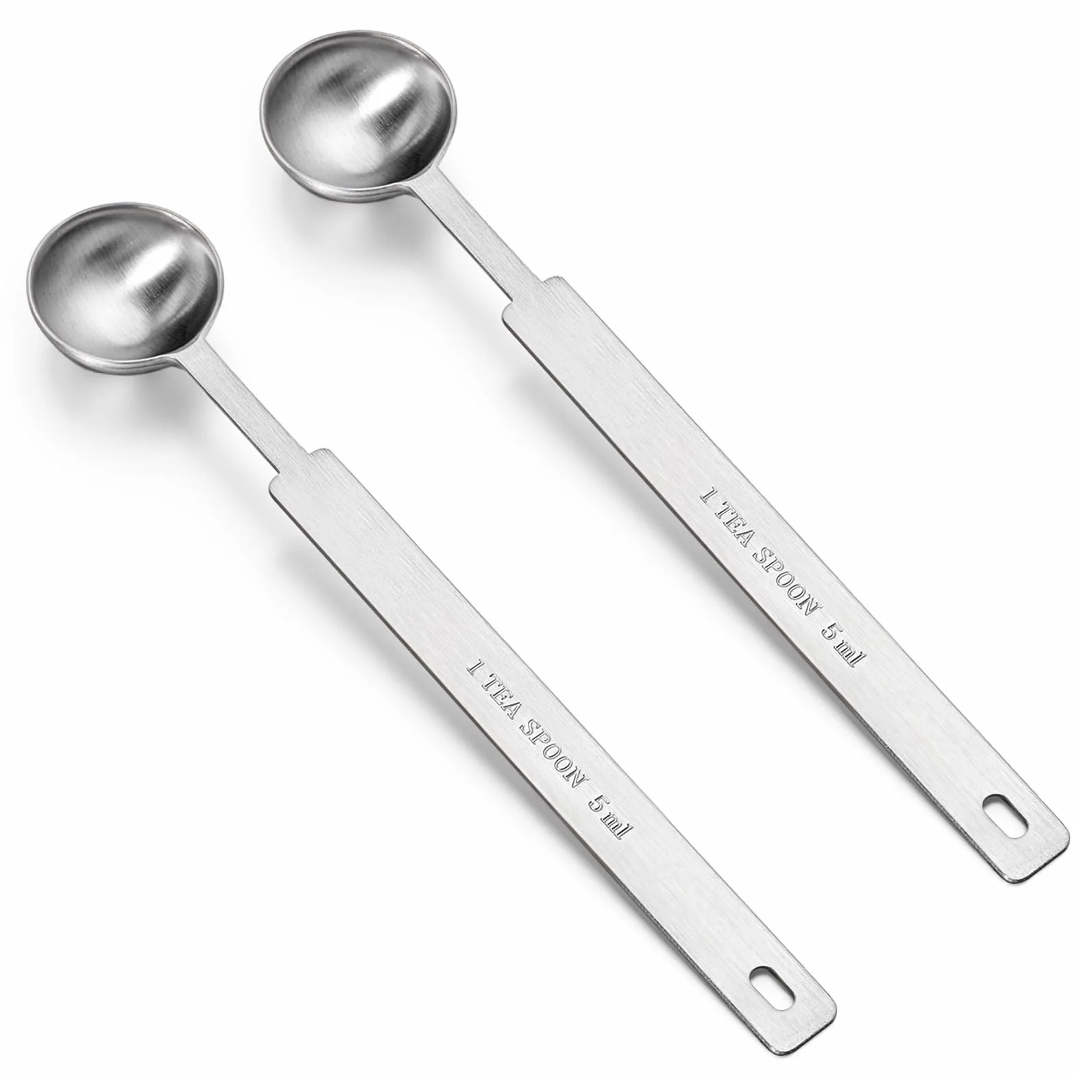 2 szt. łyżeczka do herbaty łyżka stołowa łyżki pomiarowe 5 ml metalowe łyżki pomiarowe ze stali nierdzewnej łyżka stołowa łyżeczka do herbaty miarka łyżka gadżety kuchenne do gotowania i pieczenia